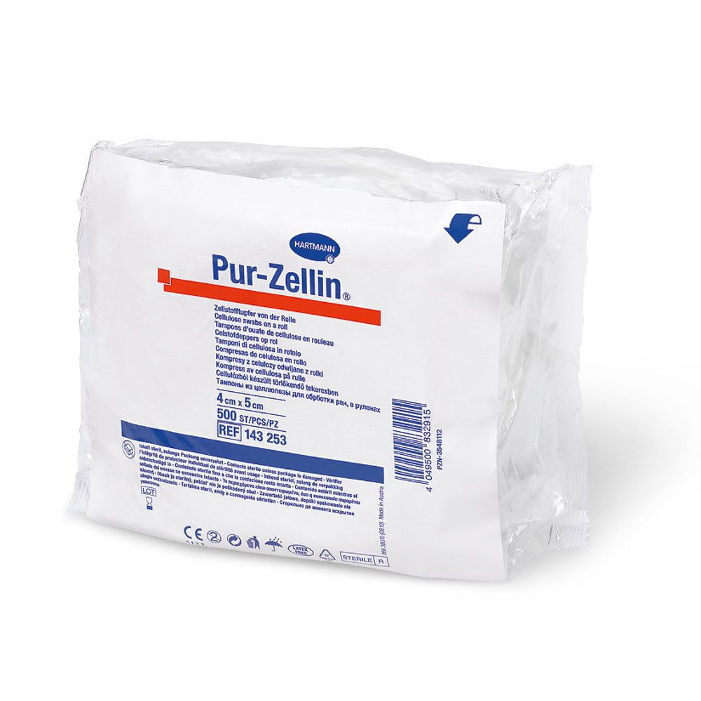 Pur-Zellin® 4 x 5 cm steril Rolle zu 500 Stück