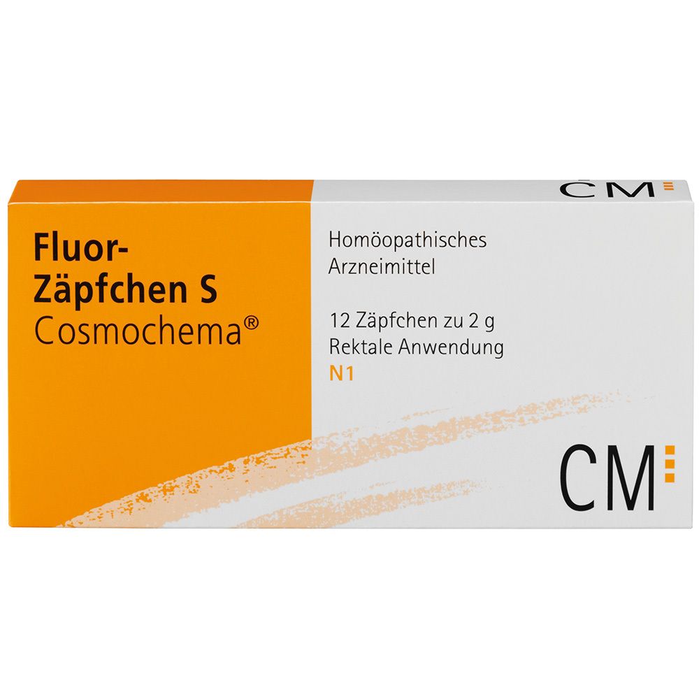 Fluor-Zäpfchen S Cosmochema® Supp.
