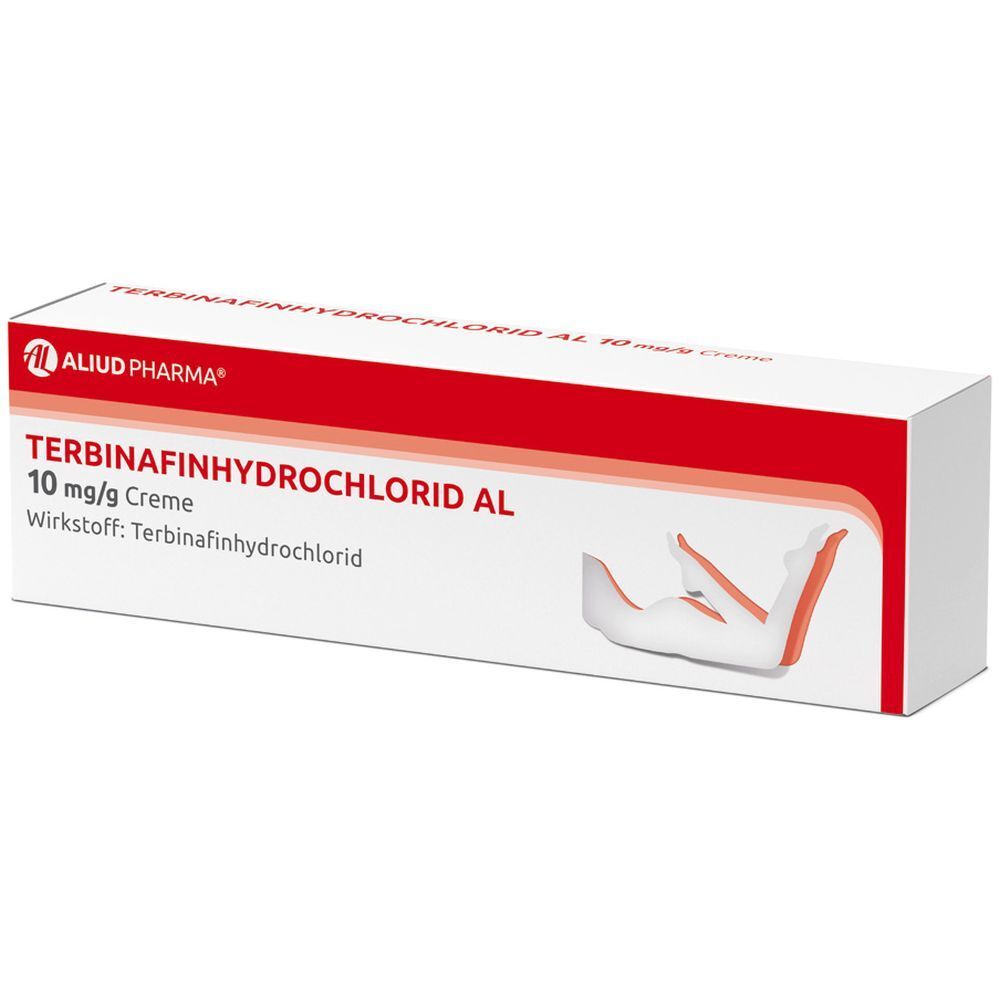 Terbinafinhydrochlorid AL 10 mg/g Creme bei Fußpilz
