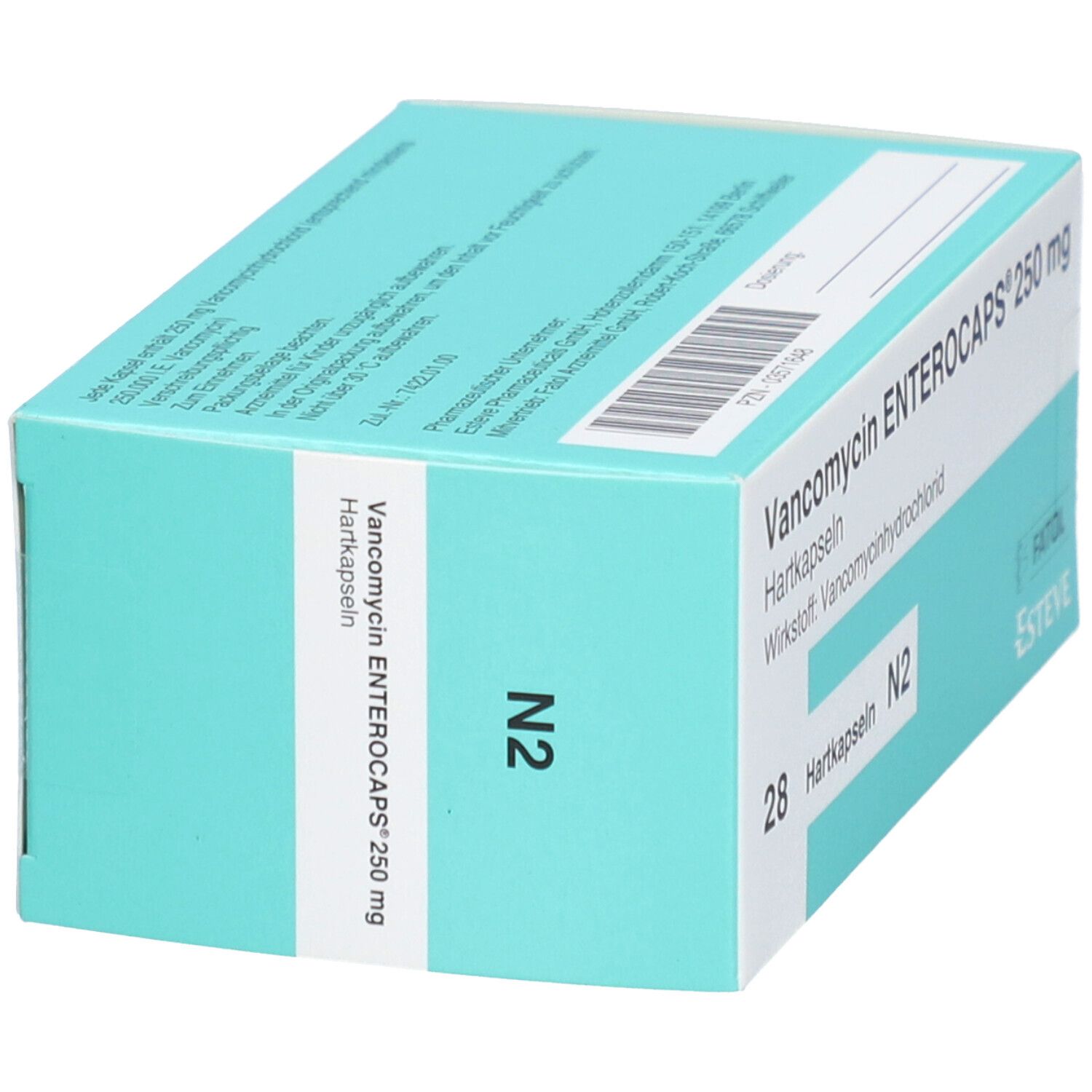 Vancomycin Enterocaps 250 mg Hartkapseln 28 St