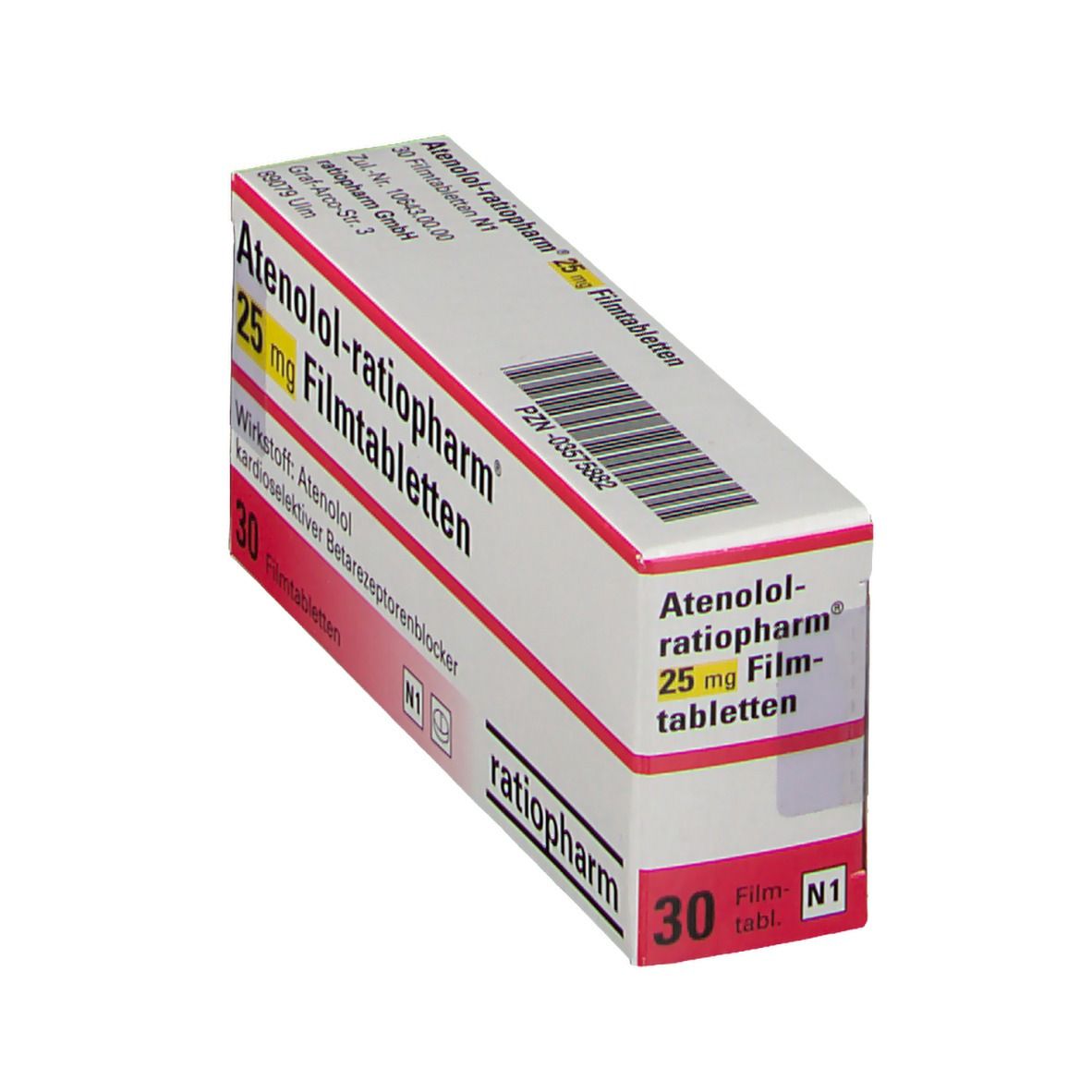 ATENOLOL-ratiopharm 25 mg Filmtabletten 30 St