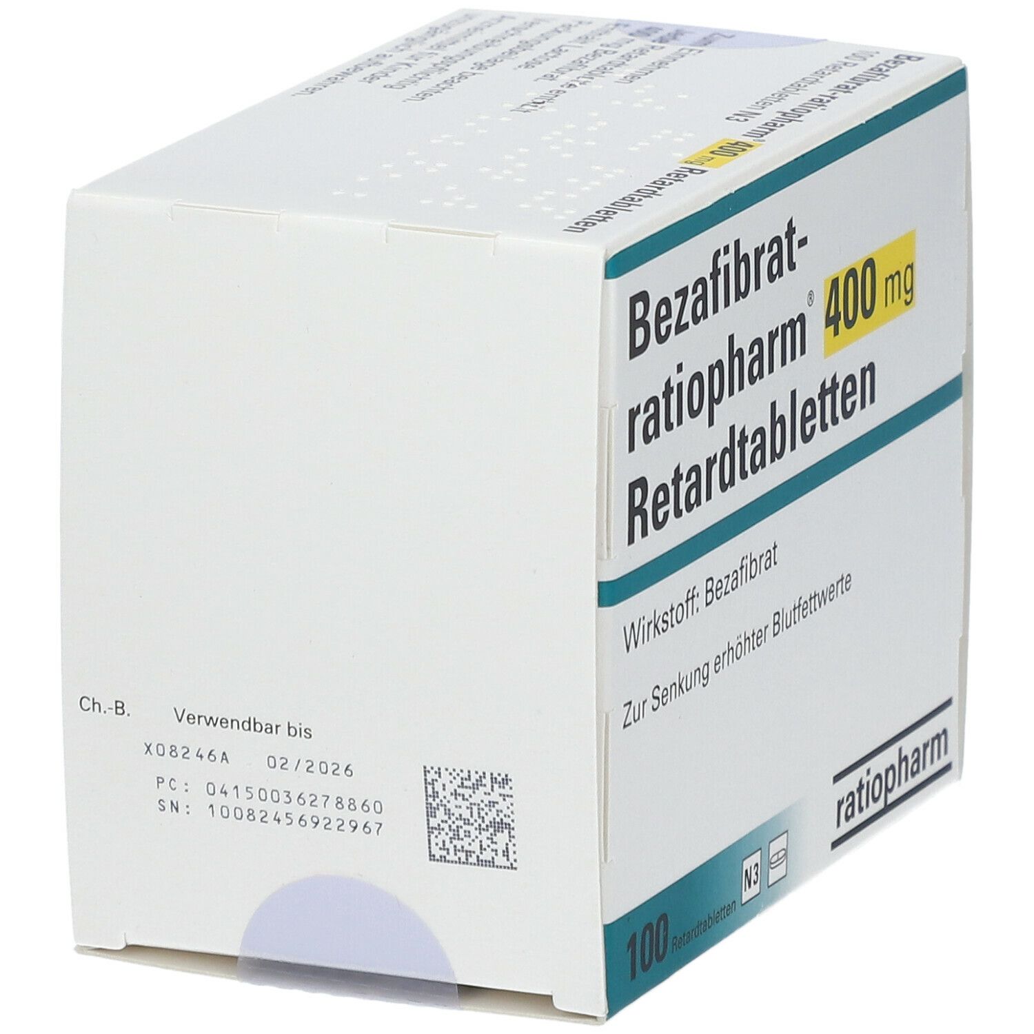 Bezafibrat-ratiopharm® 400 mg