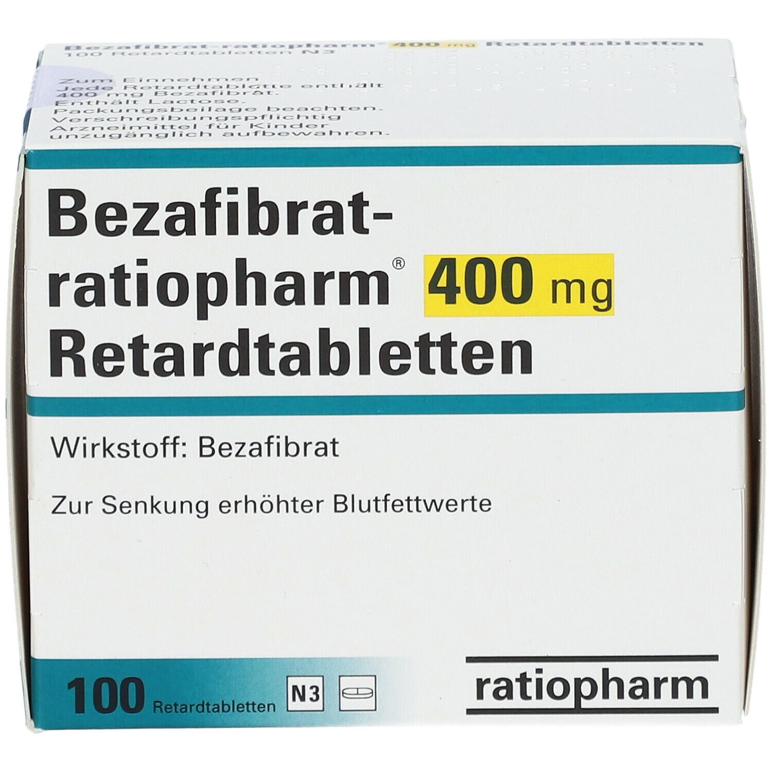 Bezafibrat-ratiopharm® 400 mg