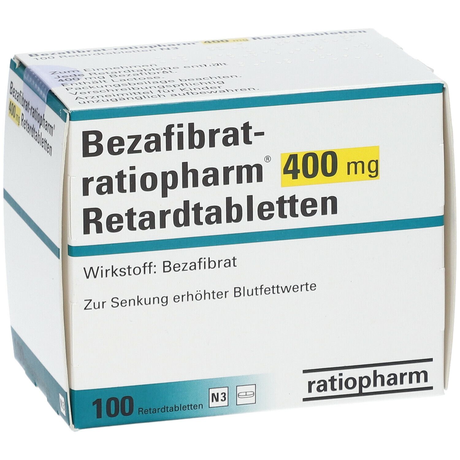 Bezafibrat-ratiopharm® 400 mg