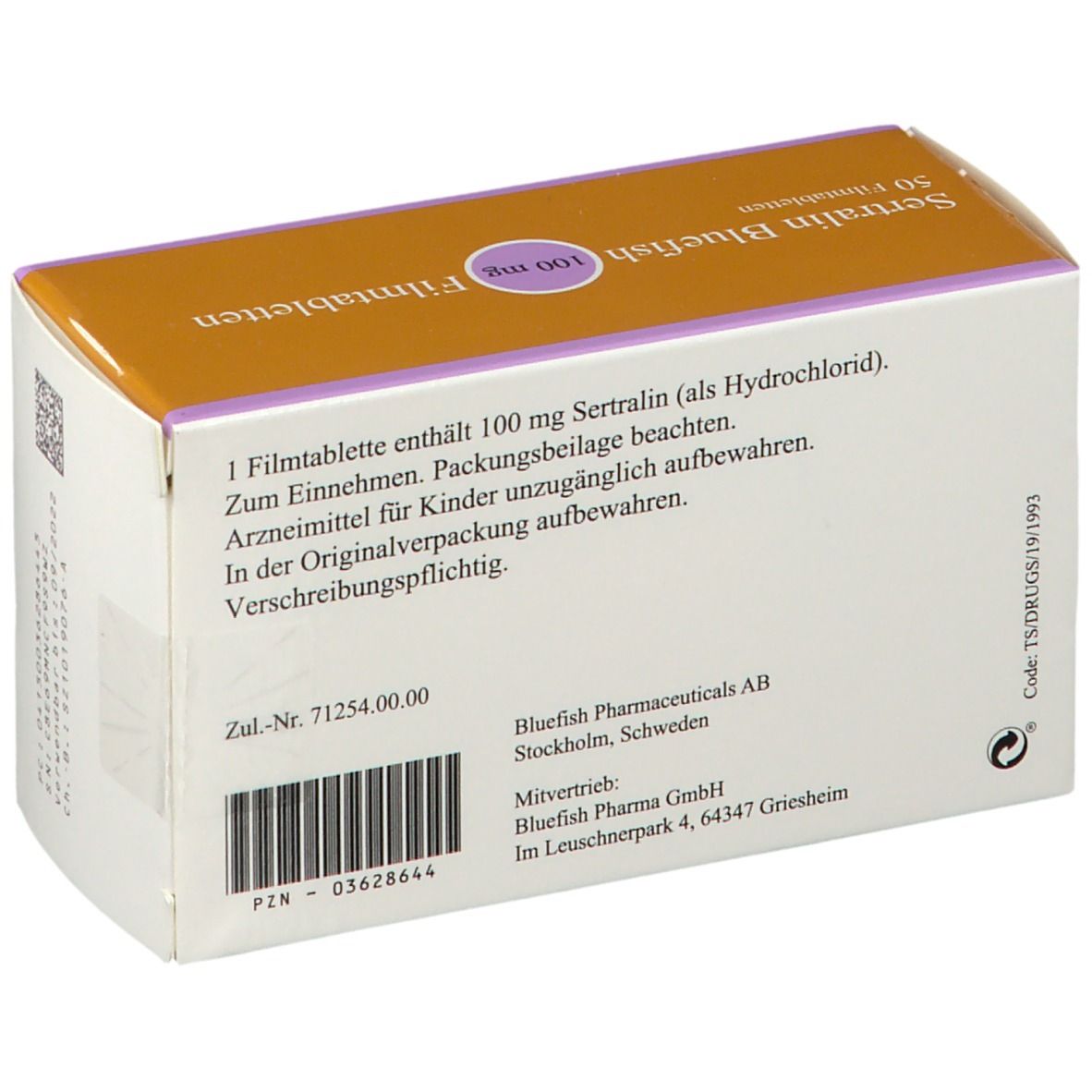 Sertralin Bluefish 100 mg