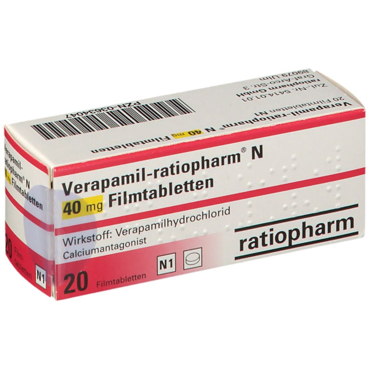 Verapamil-ratiopharm® N 40 mg