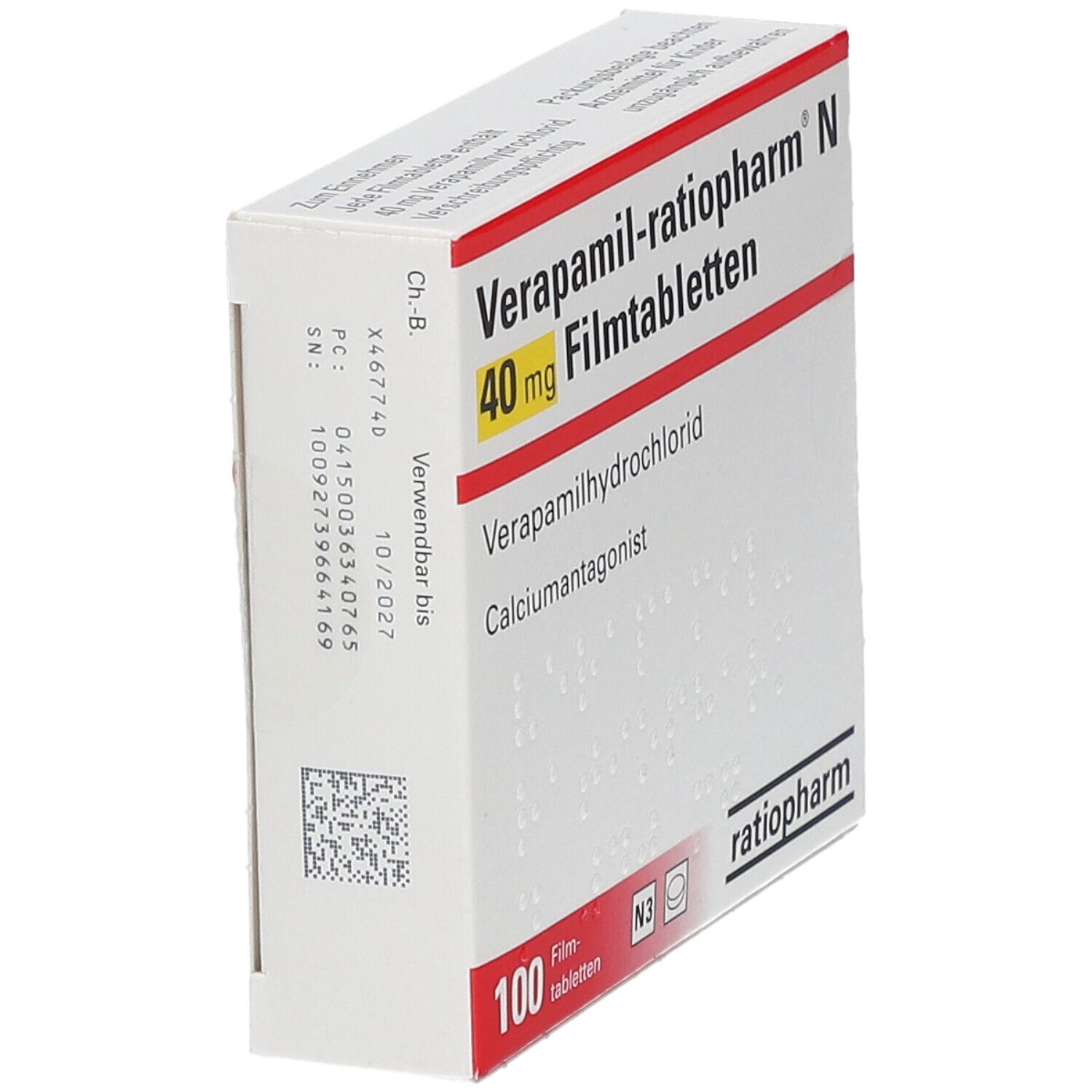 Verapamil-ratiopharm® N 40 mg