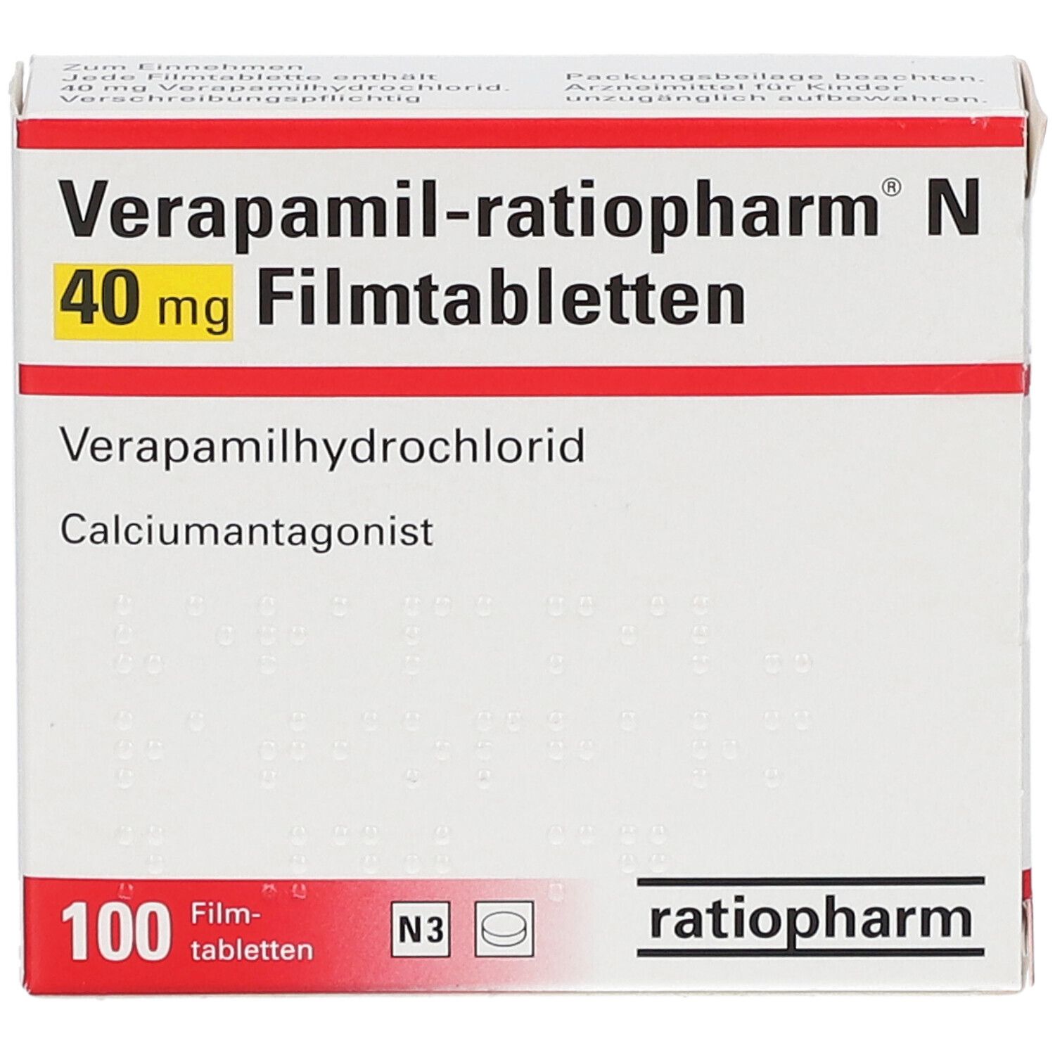 Verapamil-ratiopharm® N 40 mg