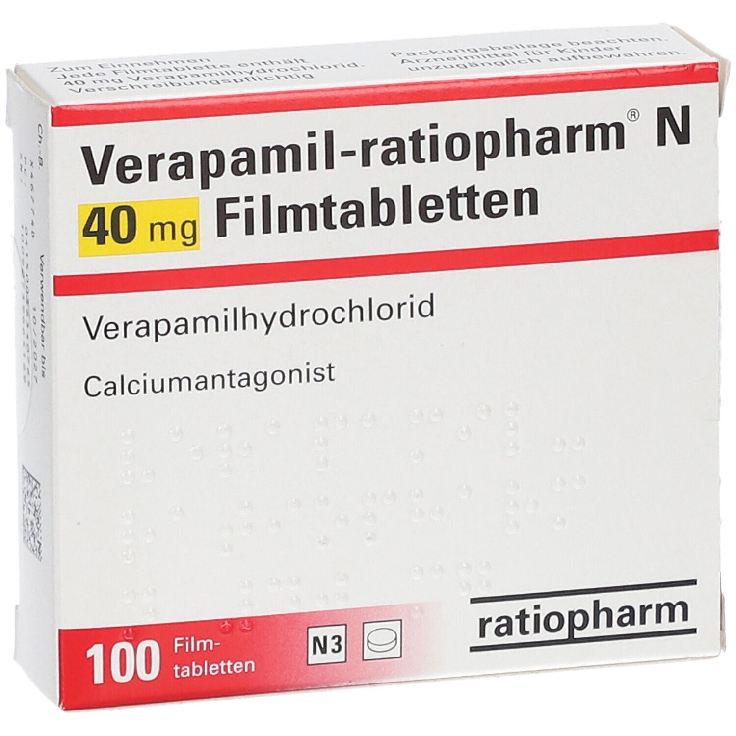 Verapamil-ratiopharm® N 40 mg