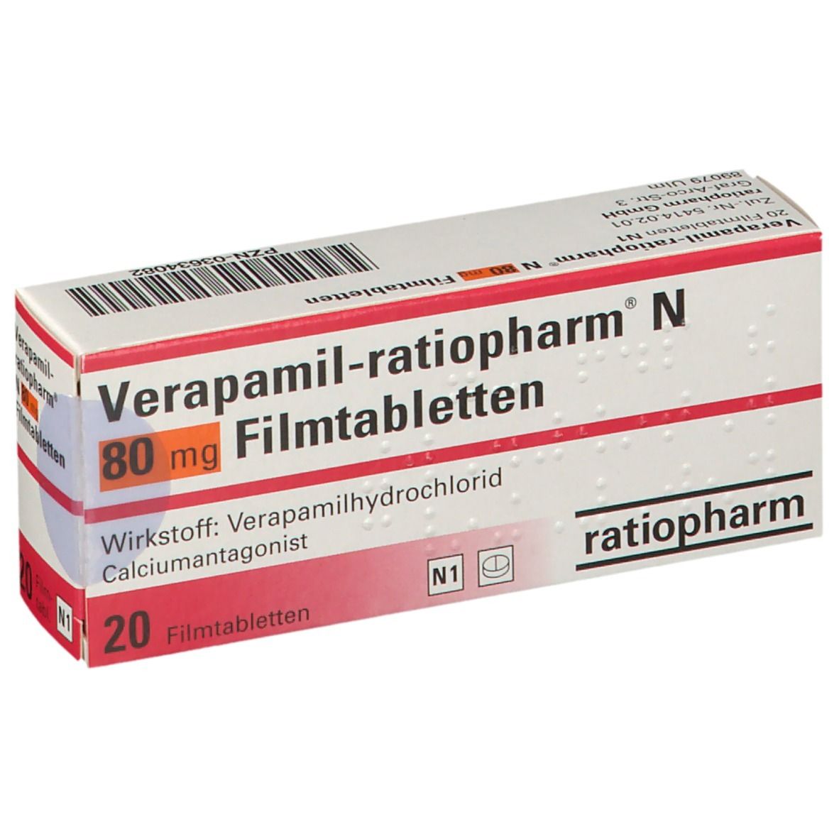 Verapamil-ratiopharm® N 80 mg