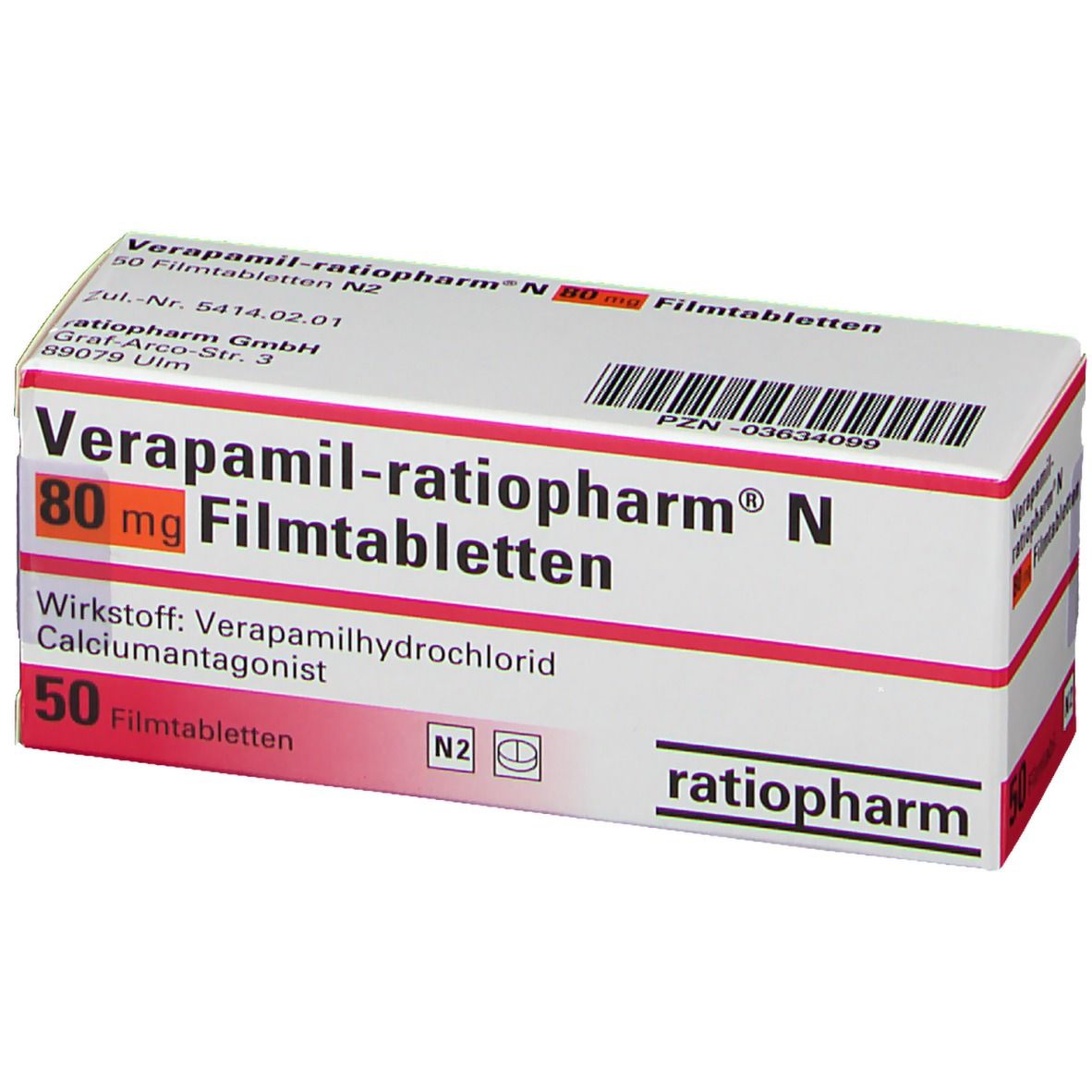 Verapamil-ratiopharm® N 80 mg