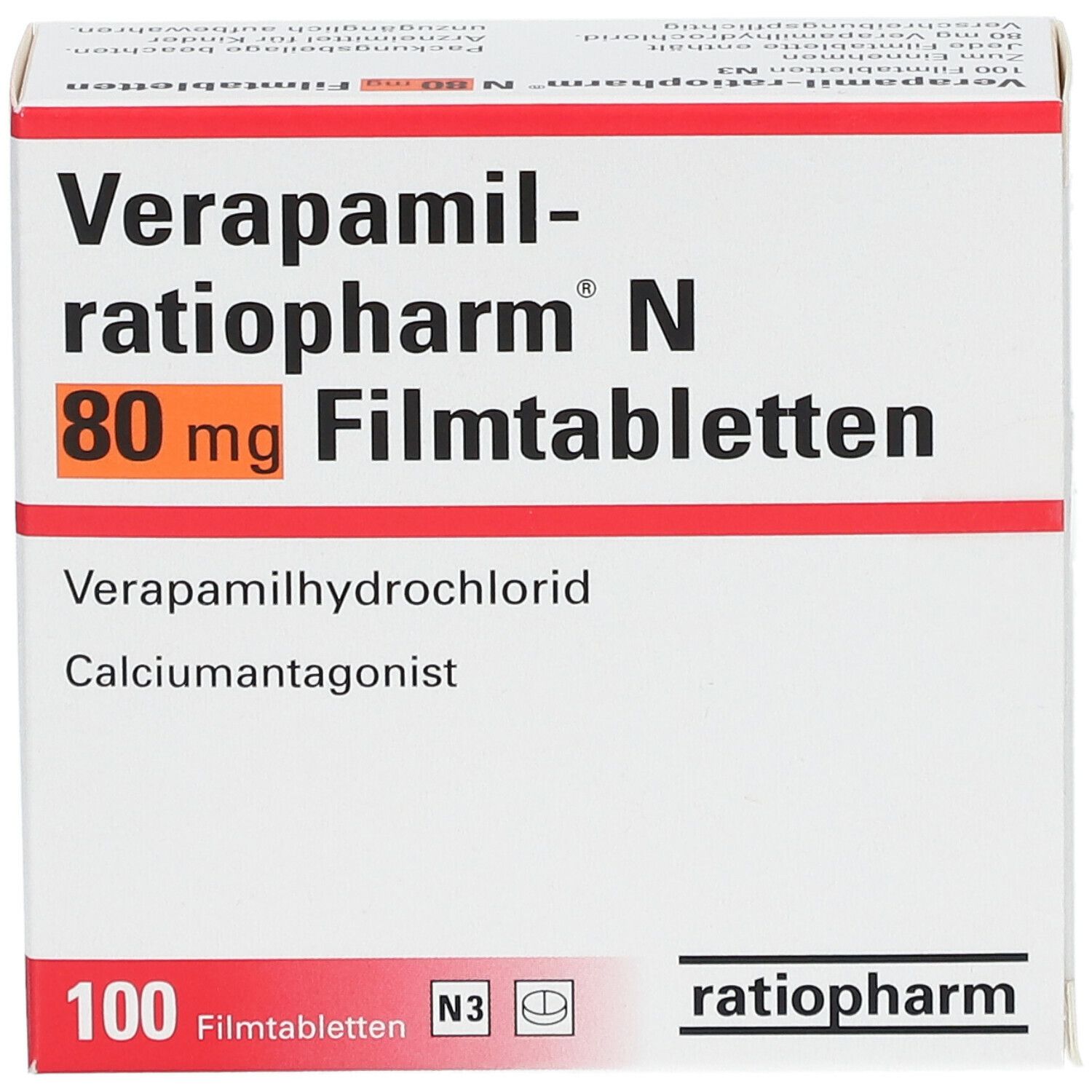 Verapamil-ratiopharm® N 80 mg