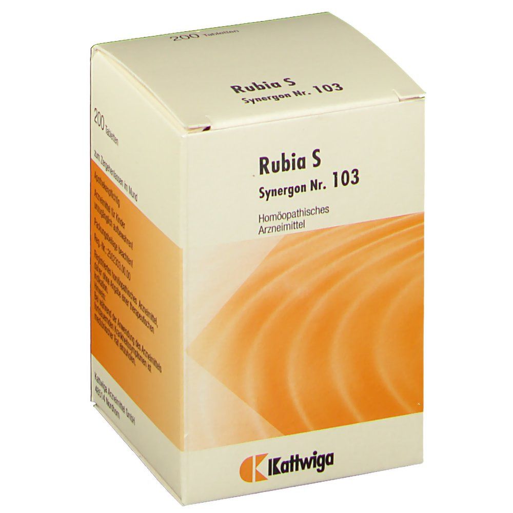 Synergin Komplex Rubia S 103 Tabletten