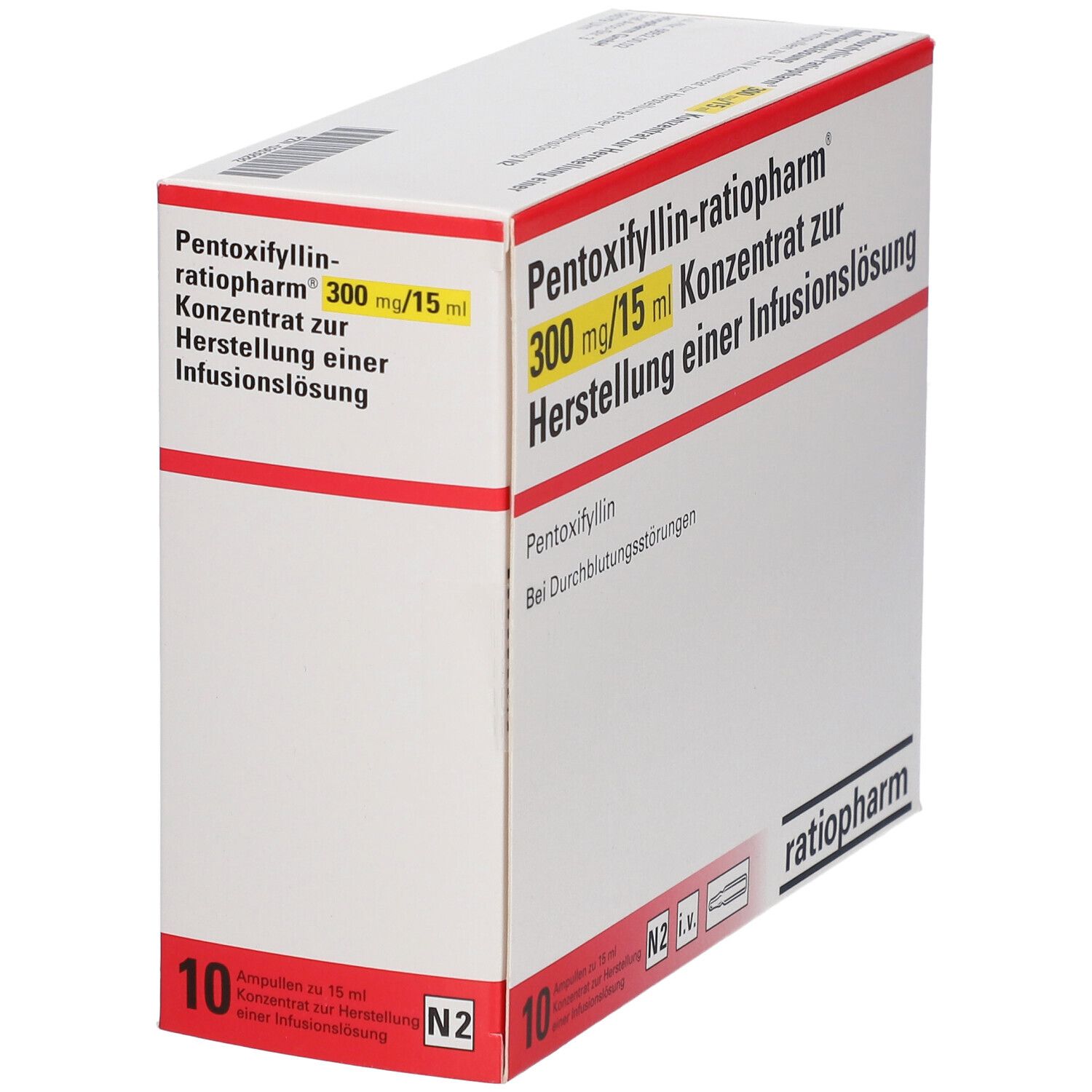 toxifyllin-ratiopharm® 300 mg/15 ml