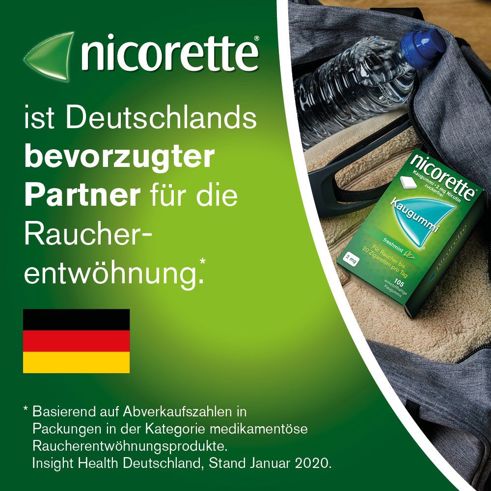 nicorette® Kaugummi freshmint 2 mg - Jetzt 20% Rabatt sichern*