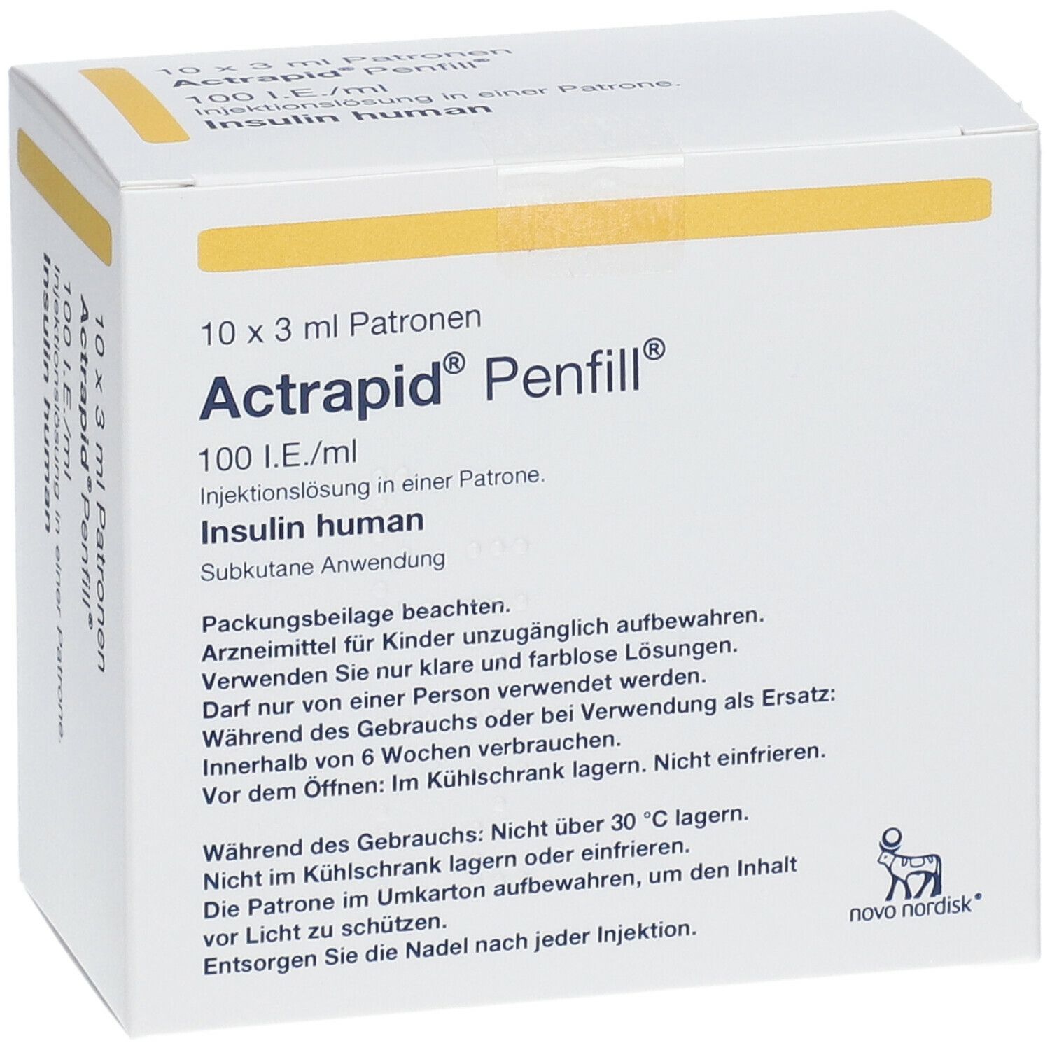 Actrapid fill 100 I.E./ml
