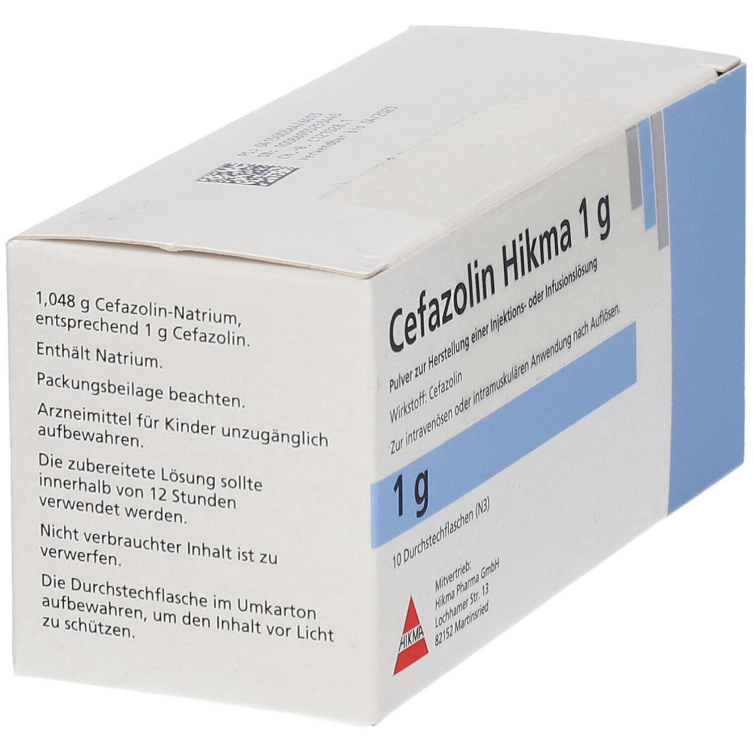 Cefazolin Hikma 2 g Plv.z.Her.e.Inj.- od.Inf.-Lsg. 10 St Pulver z. Herst. e. Injektions- oder Infusionslös.