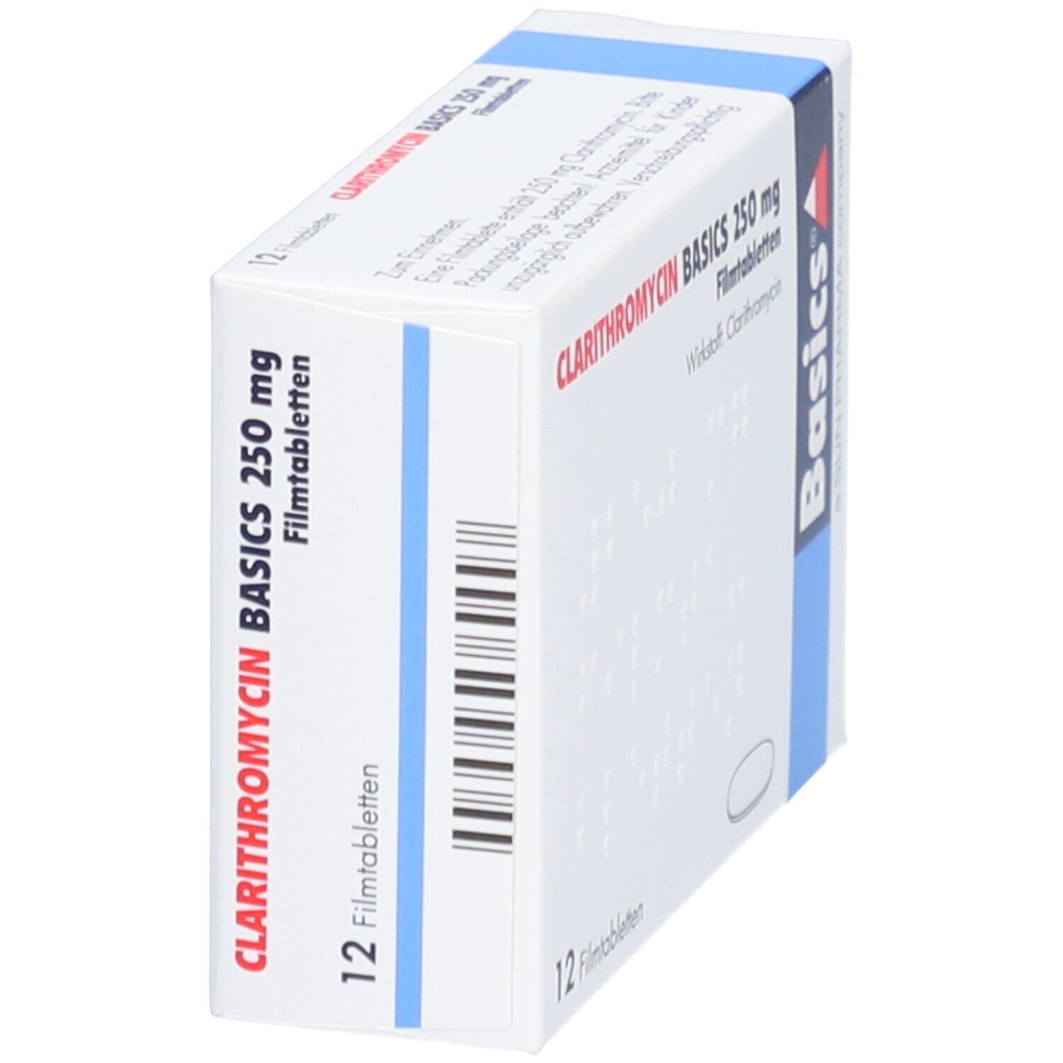 Clarithromycin Basics 250 mg Filmtabletten 12 St