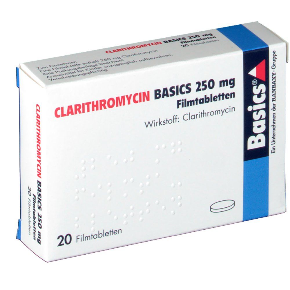 CLARITHROMYCIN BASICS 250 mg