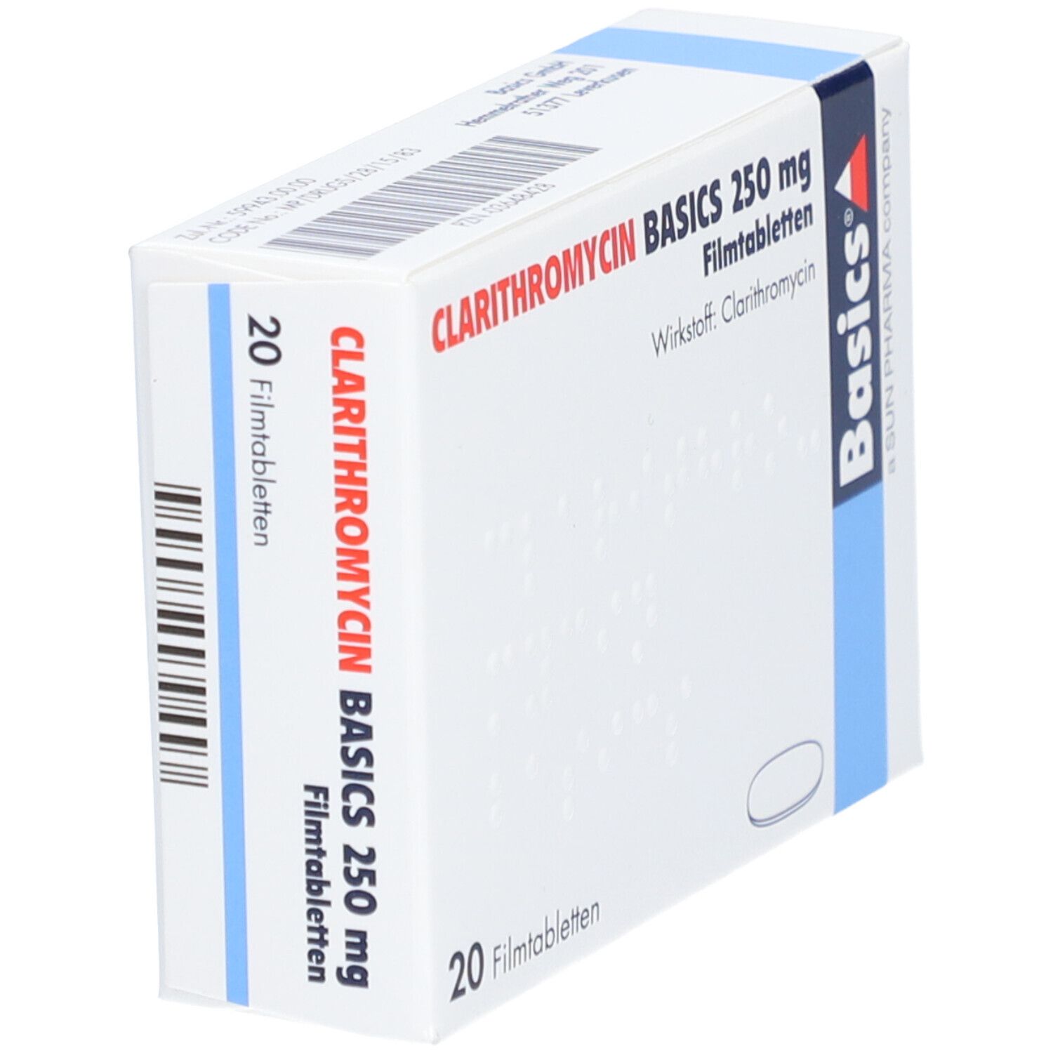 Clarithromycin Basics 250 mg Filmtabletten 20 St