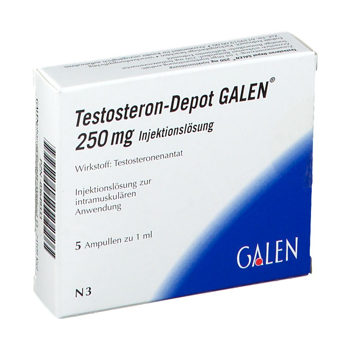 Testosteron-Depot GALEN® 250 mg 5x1 ml mit dem E-Rezept kaufen - SHOP  APOTHEKE