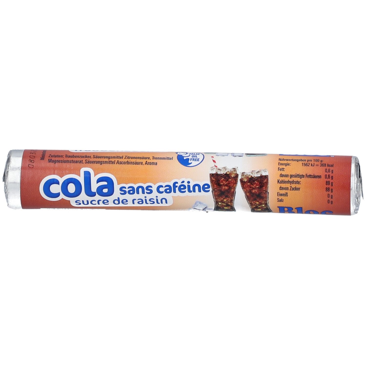 Bloc Traubenzucker Cola Rolle 42 g Bonbons