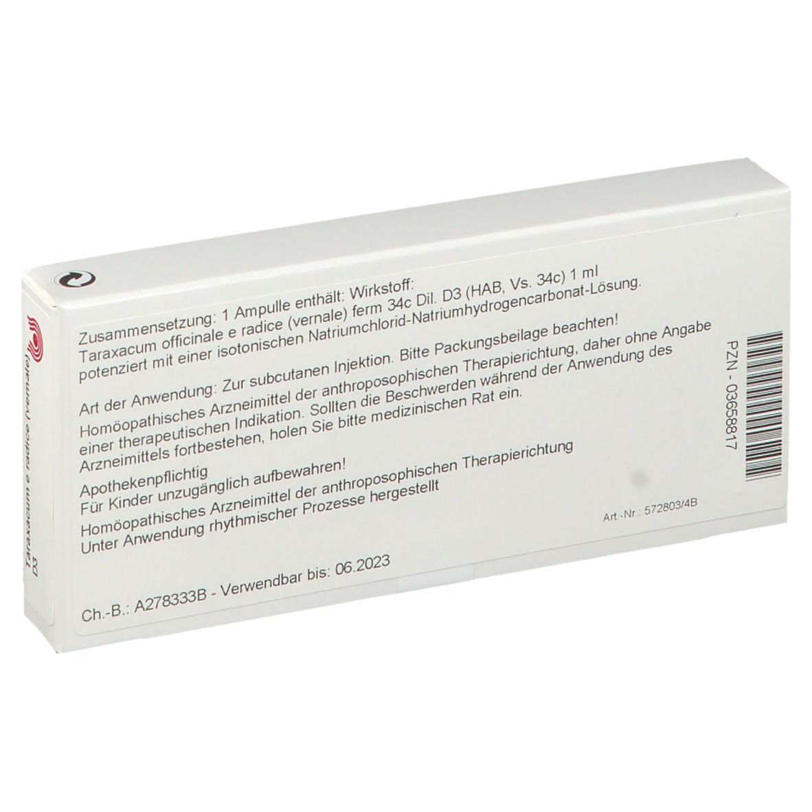 WALA® Taraxacum e radice vernale D 3
