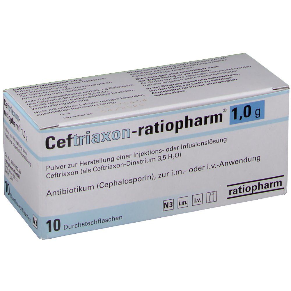 Ceftriaxon-ratiopharm® 1,0 g