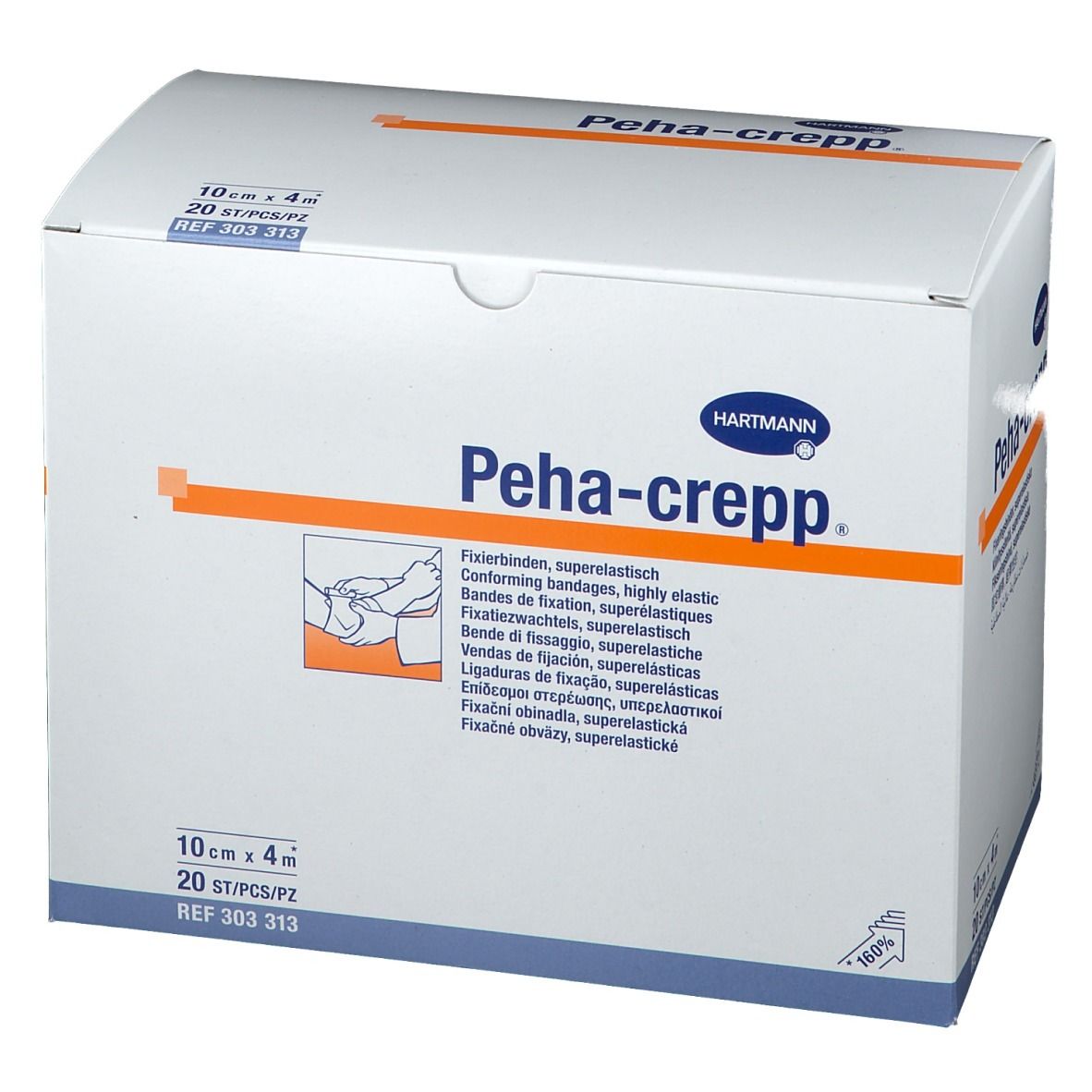 Peha-crepp® Fixierbinde 10 cm x 4 m