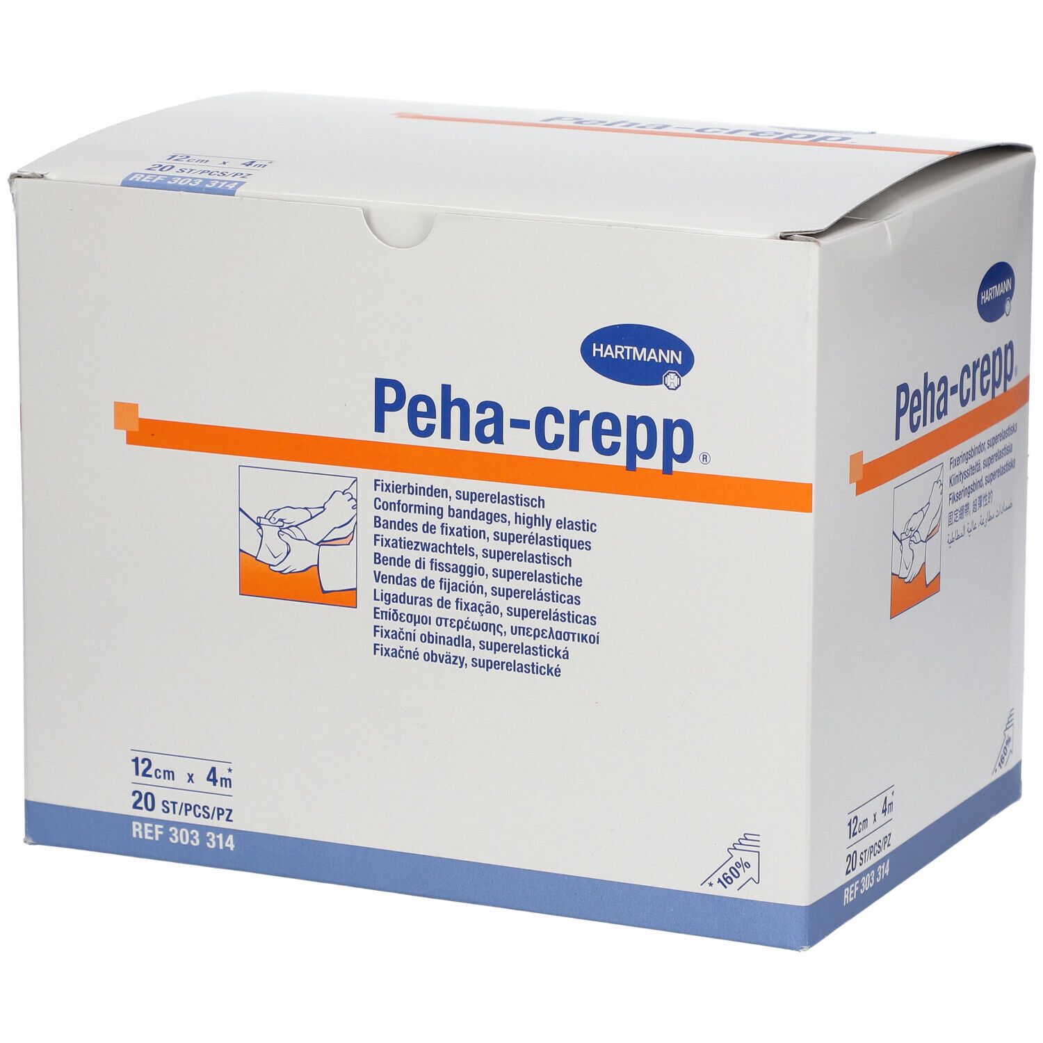 Peha-crepp® Fixierbinde 4m x 12cm 20 St - Shop Apotheke