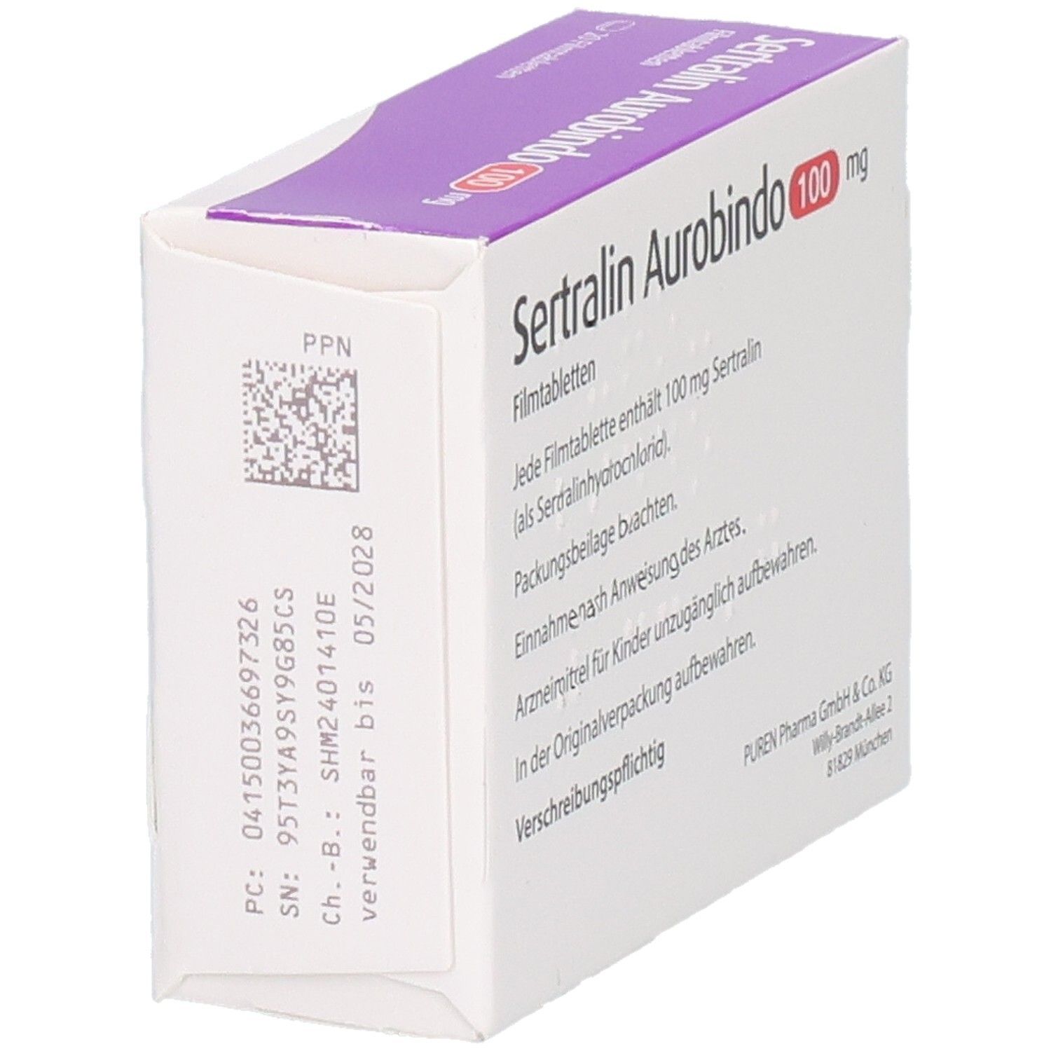 SERTRALIN Aurobindo 100 mg Filmtabletten