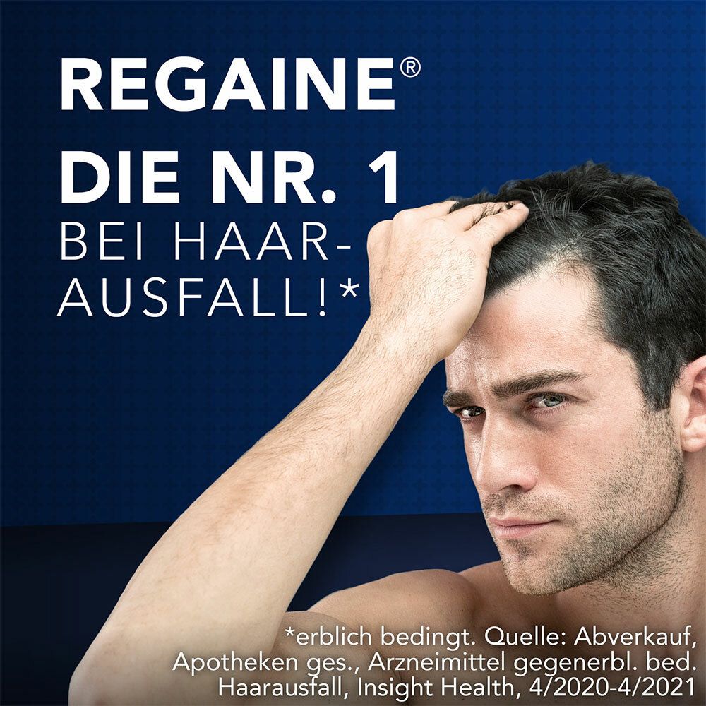 Regaine® Männer Lösung mit 5% Minoxidil 3 Monats-Vorrat - Jetzt 10% mit dem Code regaine2024 sparen*