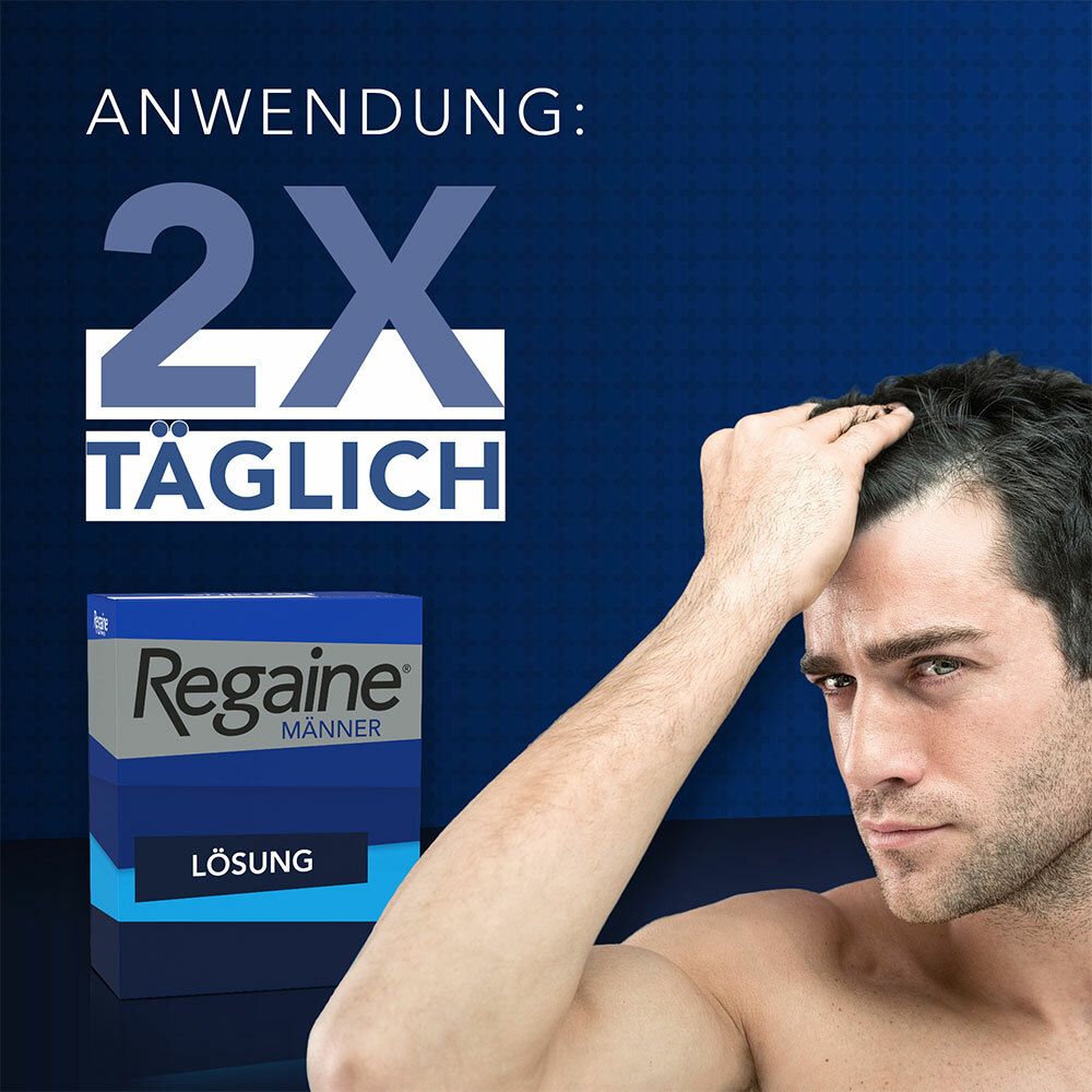 Regaine® Männer Lösung mit 5% Minoxidil 3 Monats-Vorrat - Jetzt 10% mit dem Code regaine2024 sparen*
