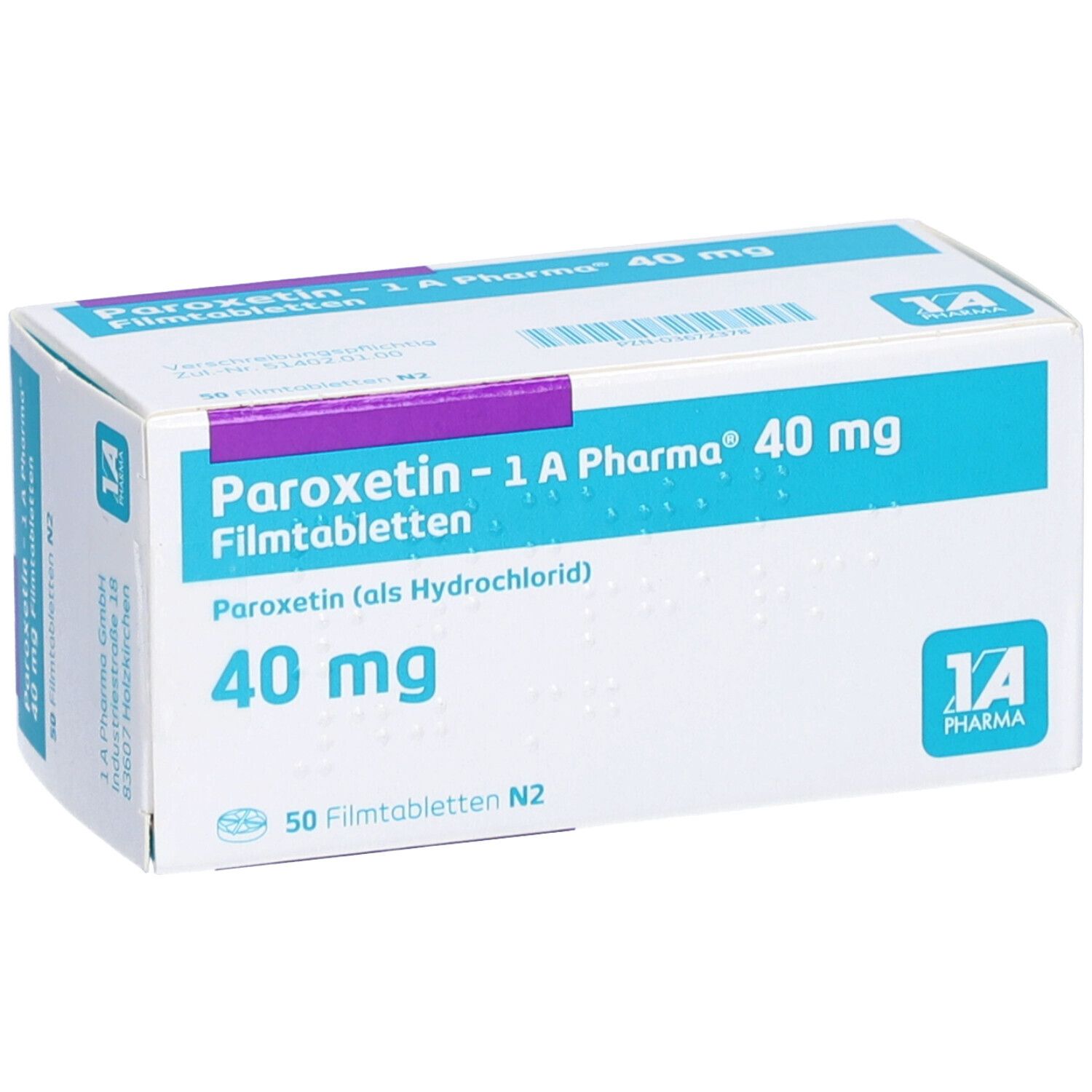 Paroxetin 1A Pharma® 40Mg