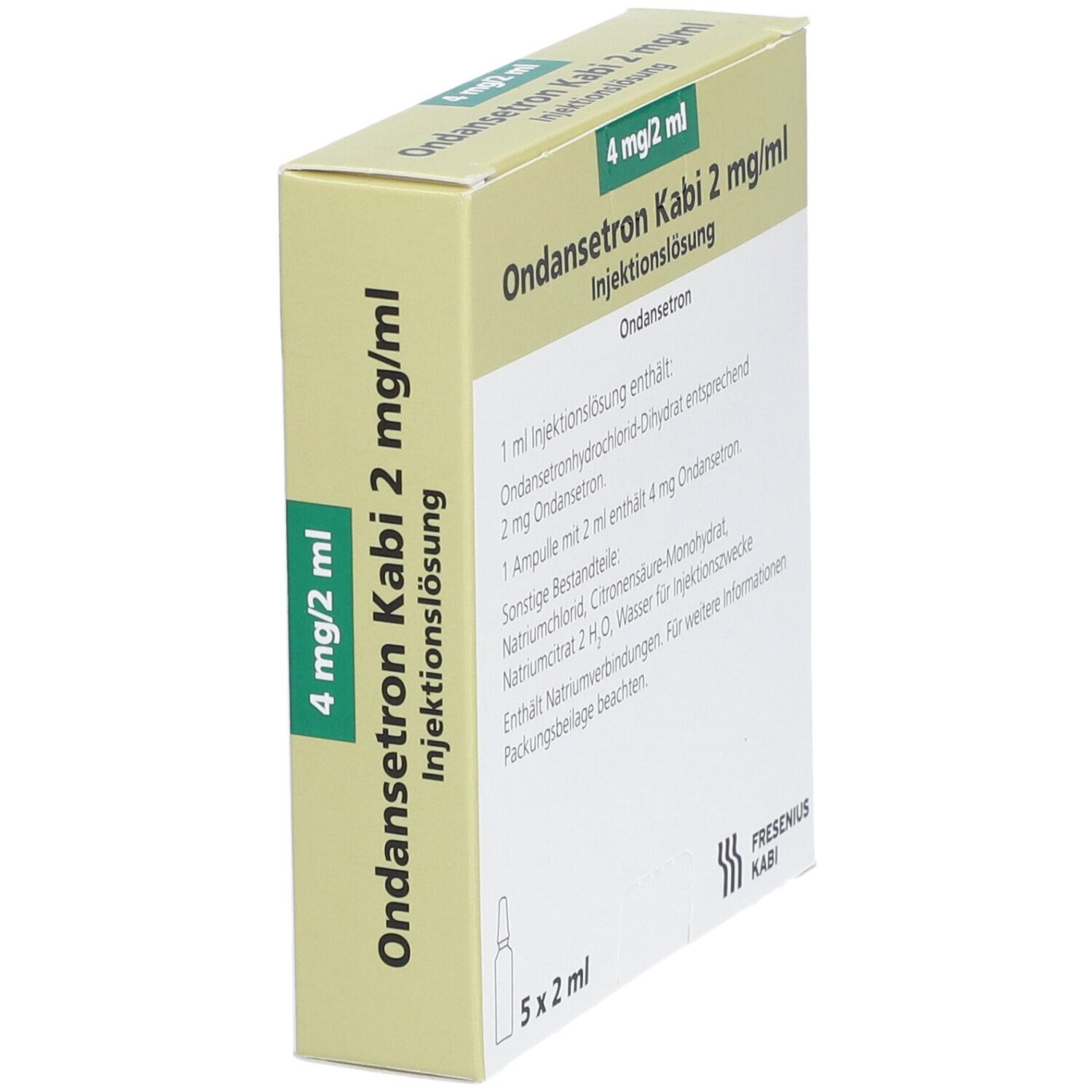 Ondansetron Kabi 2 mg/ml 4 mg Injektionslösung 10x2 ml