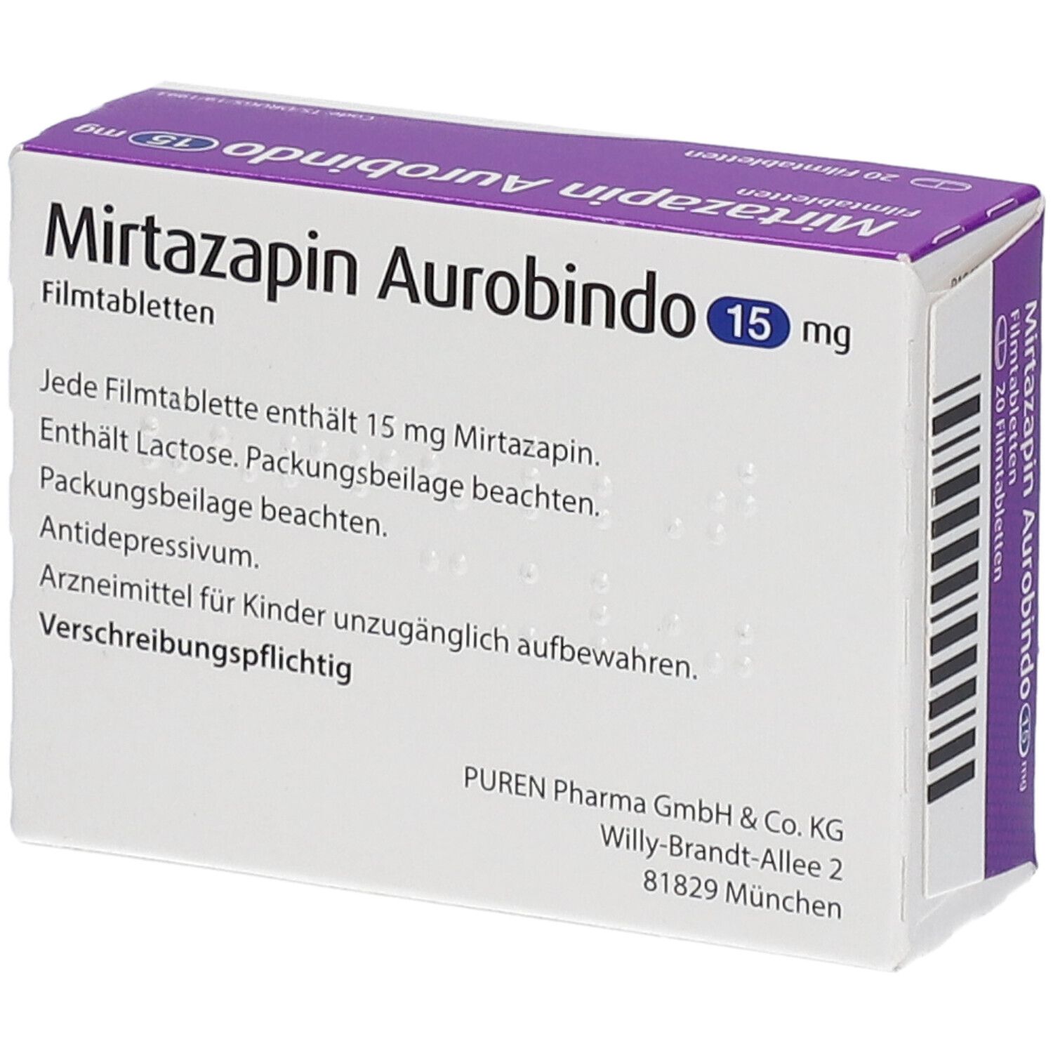 Mirtazapin Aurobindo 15 mg