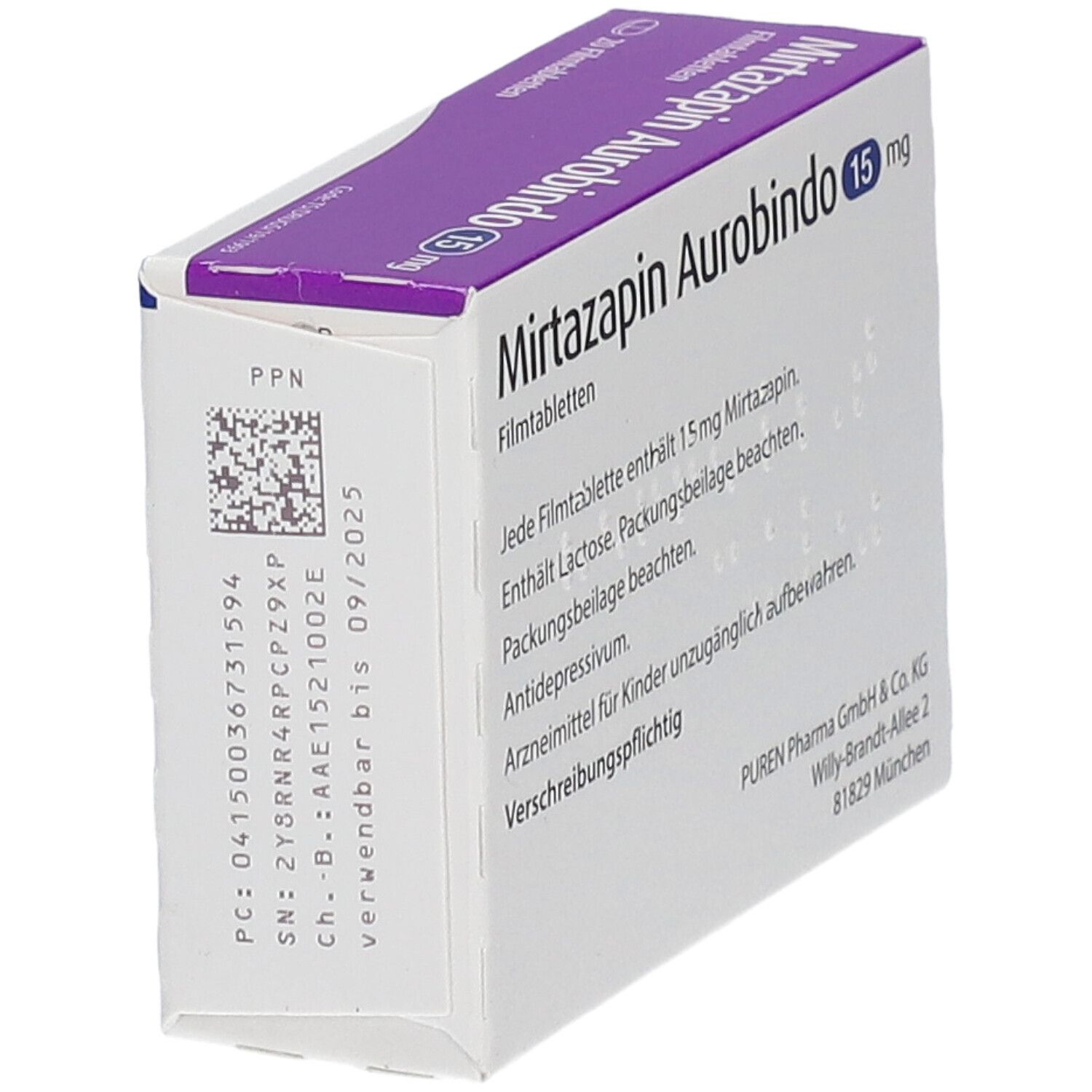 Mirtazapin Aurobindo 15 mg