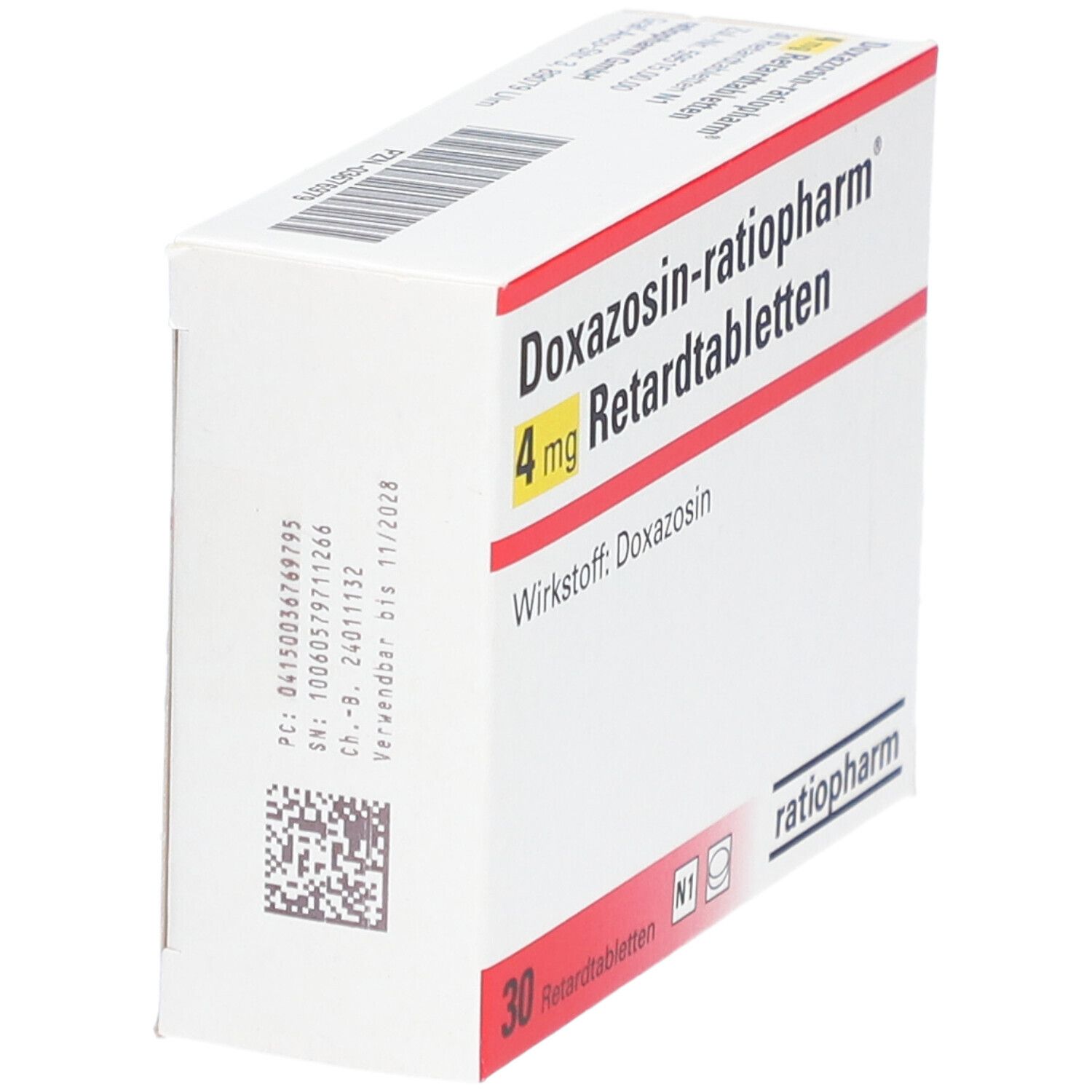 ALFUZOSIN-ratiopharm uno 10 mg Retardtabletten 30 St Retard-Tabletten