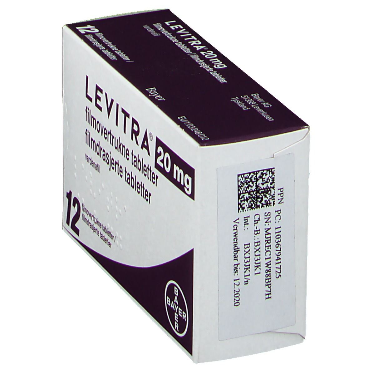 LEVITRA 20 mg Filmtabletten