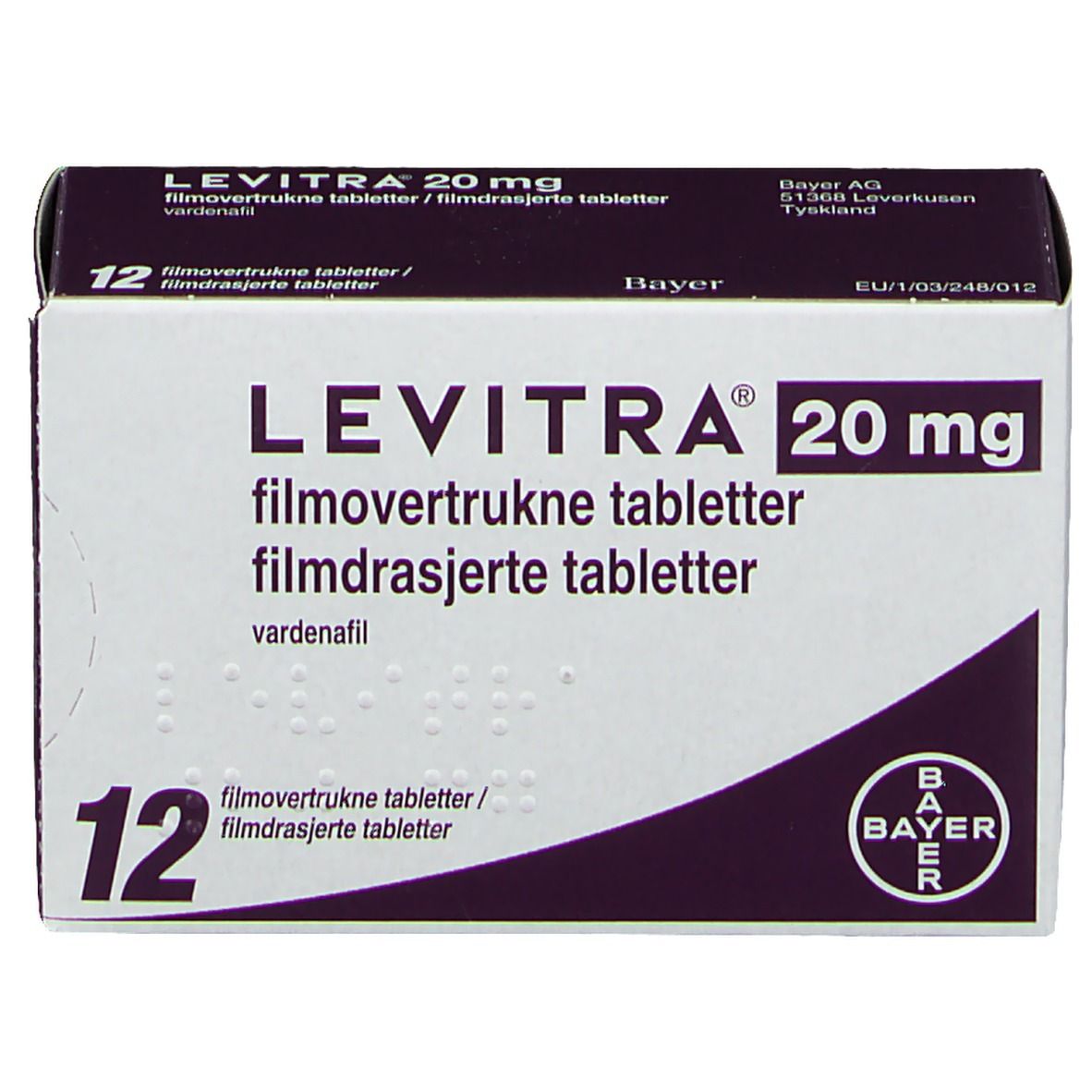 LEVITRA 20 mg Filmtabletten