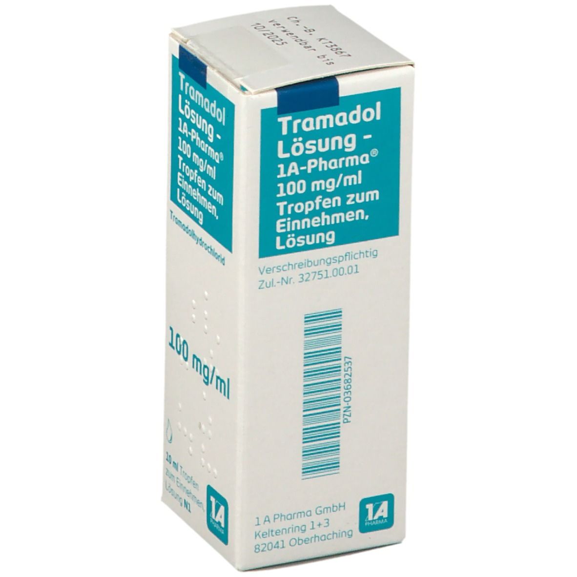 Tramadol Lösung-1A Pharma m.Tropfvorrichtung 10 ml Lösung zum Einnehmen