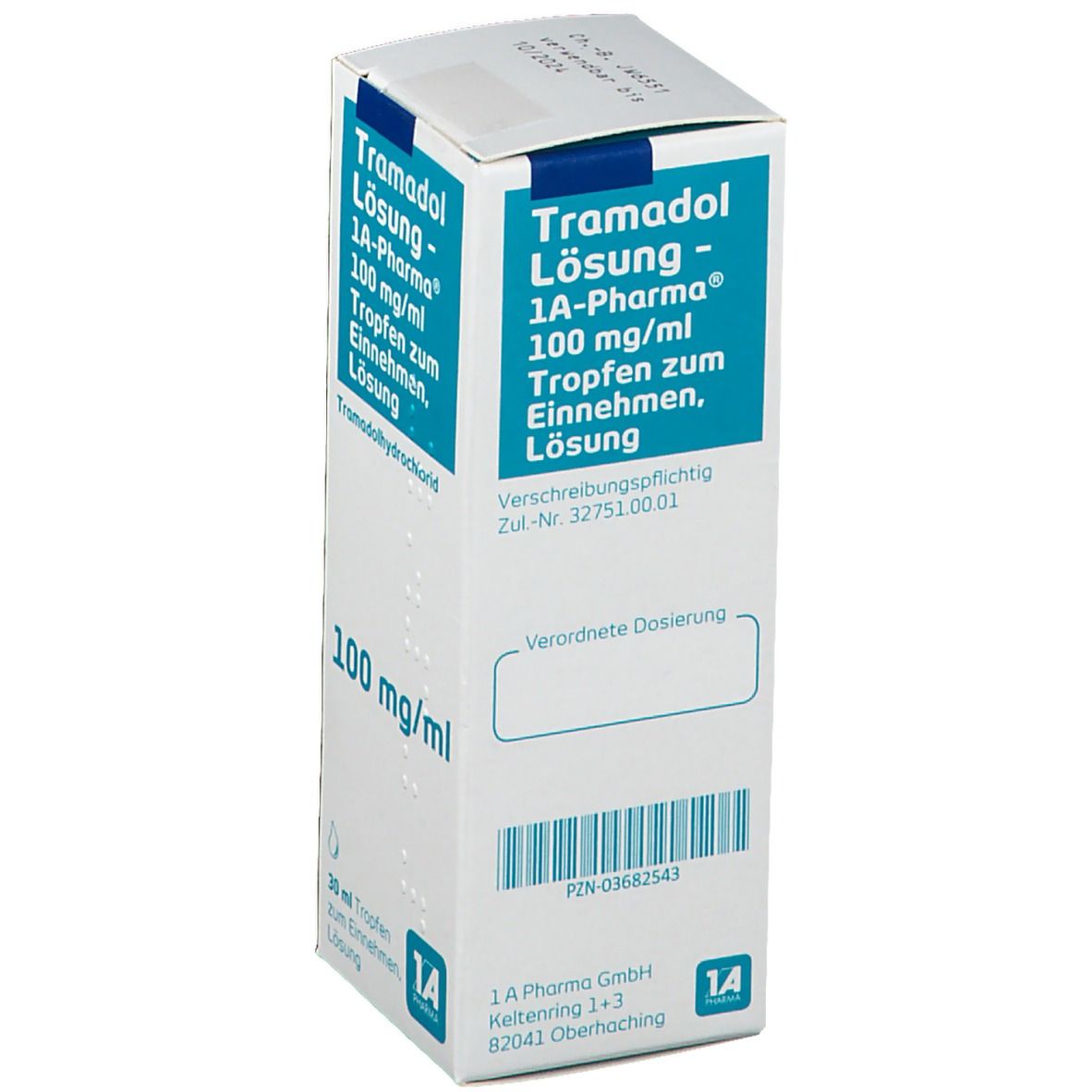 Tramadol Lösung-1A Pharma m.Tropfvorrichtung 30 ml Lösung zum Einnehmen