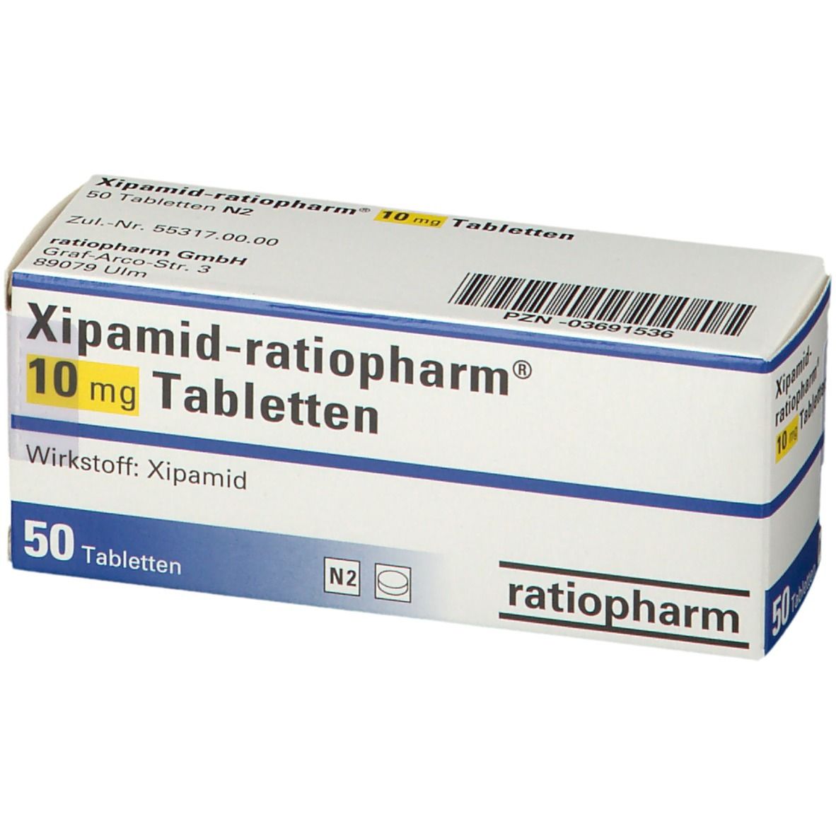 Xipamid-ratiopharm® 10 mg