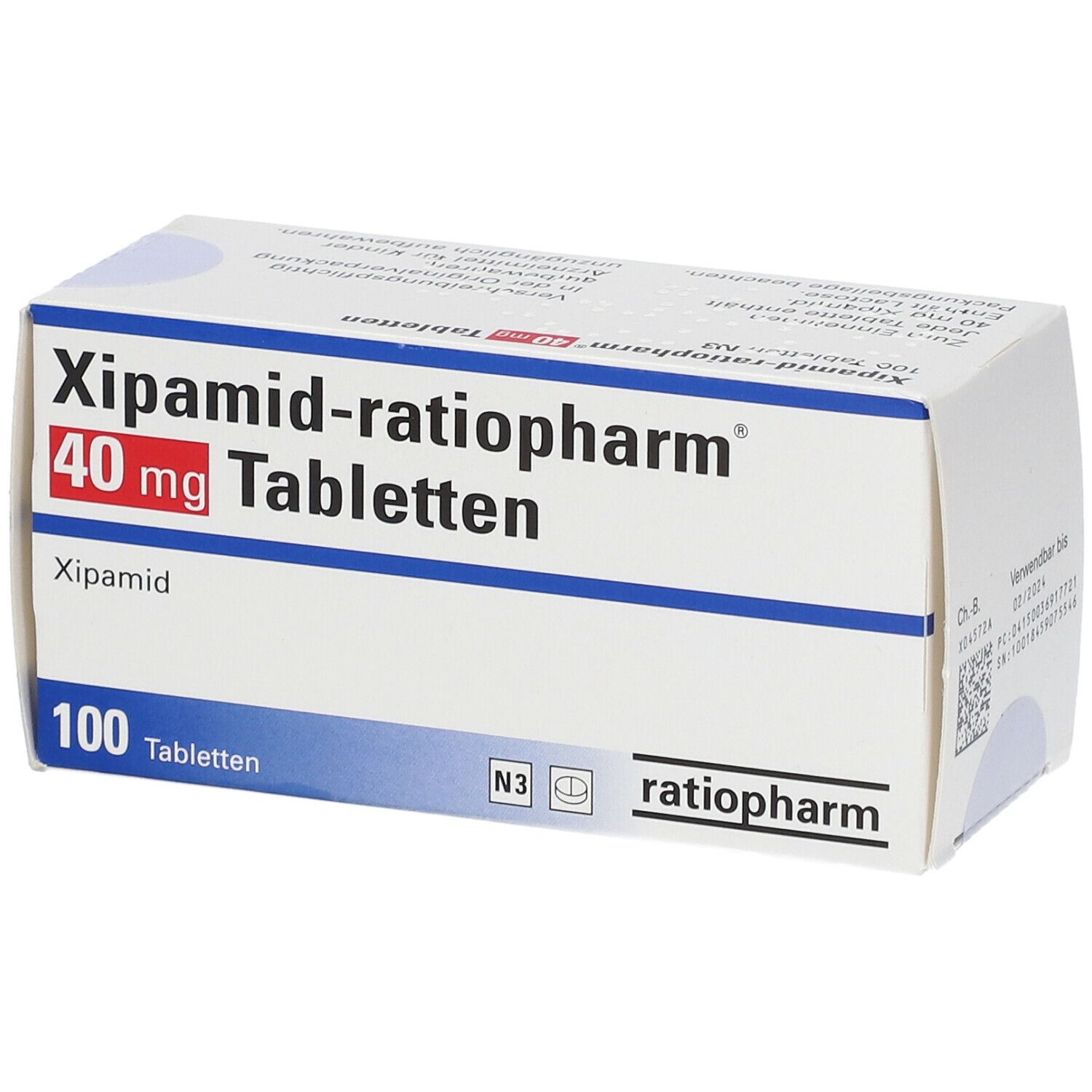 Xipamid-ratiopharm® 40 mg