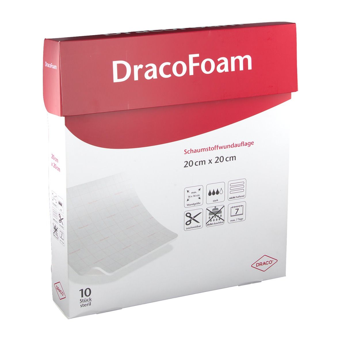 DracoFoam non-haft steril 20x20cm