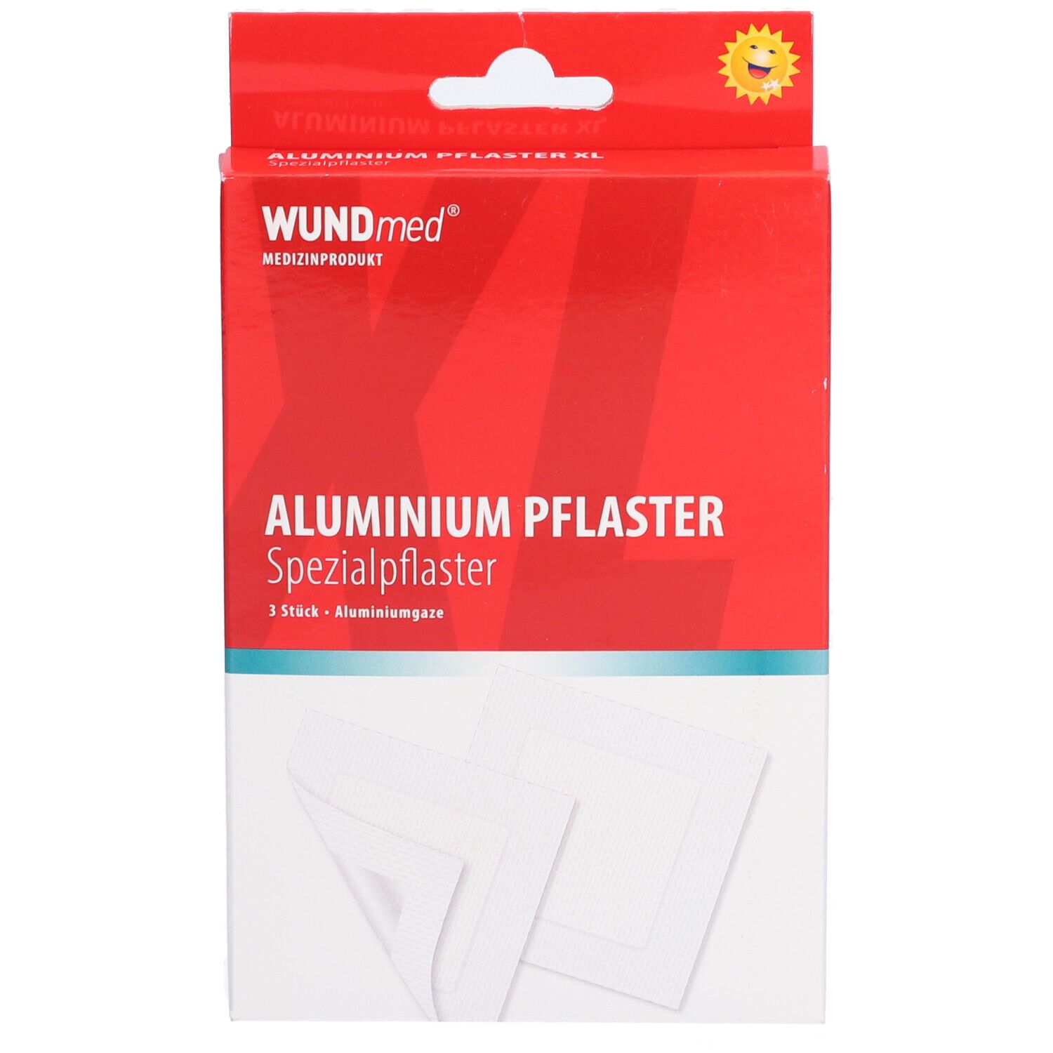 WUNDmed® Aluminium-Pflaster 75 x 75 mm