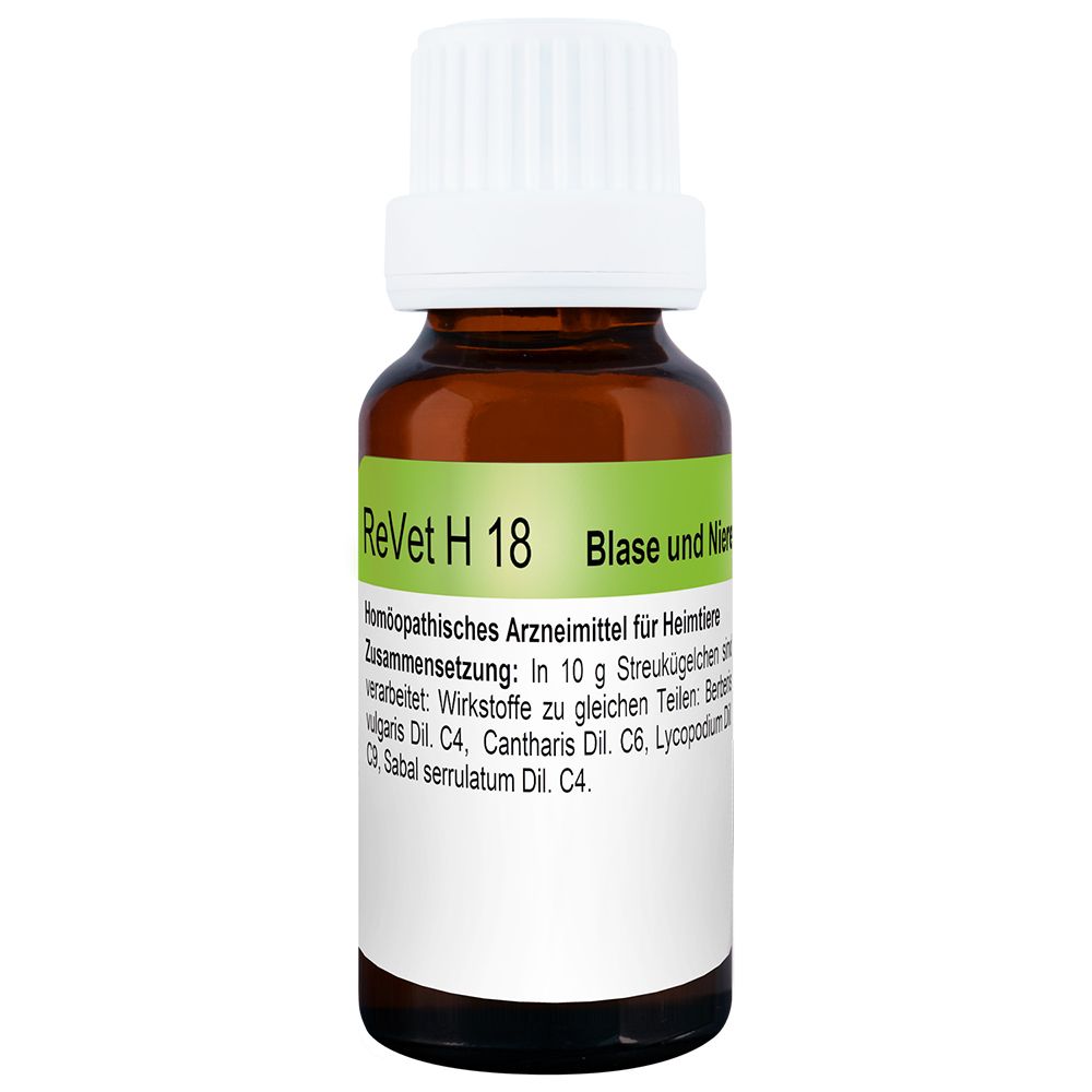 Braune Glasflasche mit weißem Deckel. Etikett mit Produktnamen und Text. Nahaufnahme.