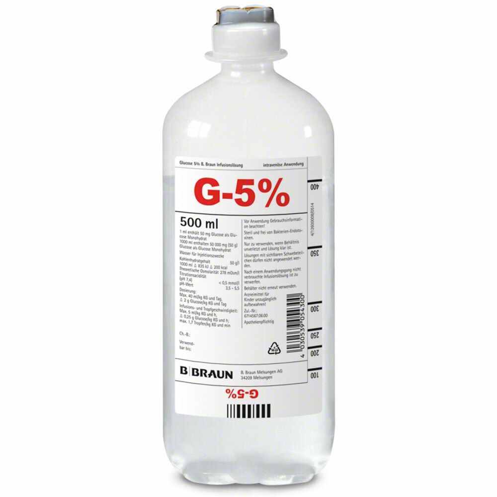 Glucose 5% Braun Ecobag Infusionsloesung