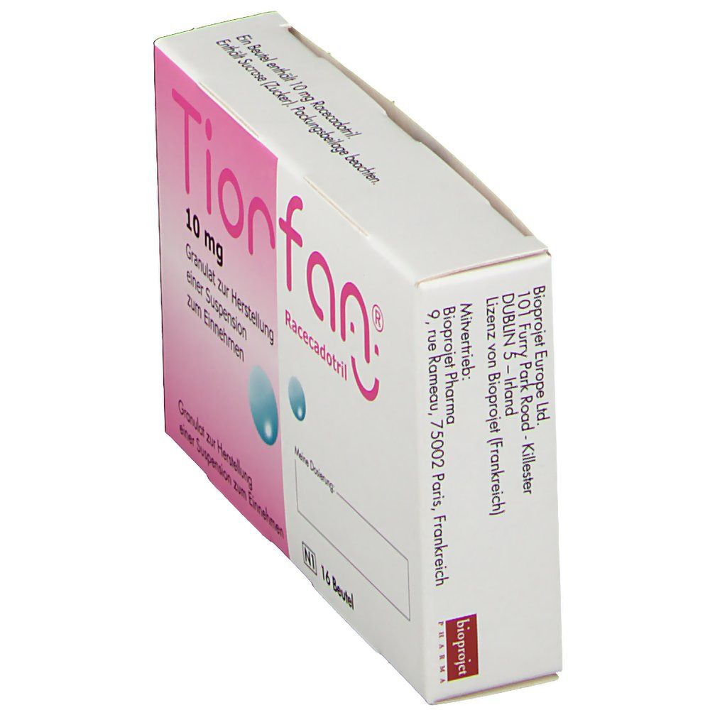 Tiorfan 10 mg Granulat z.Herstell.ein.Susp.z.Einn. 16 St zur Herstellung einer Susp. zum Einnehmen