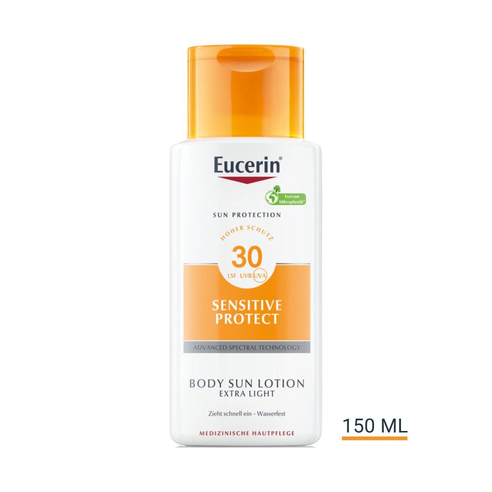 Eucerin® Sensitive Protect Sun Lotion Extra Light LSF 30 + Eucerin Oil Control Body LSF50+ 50ml GRATIS